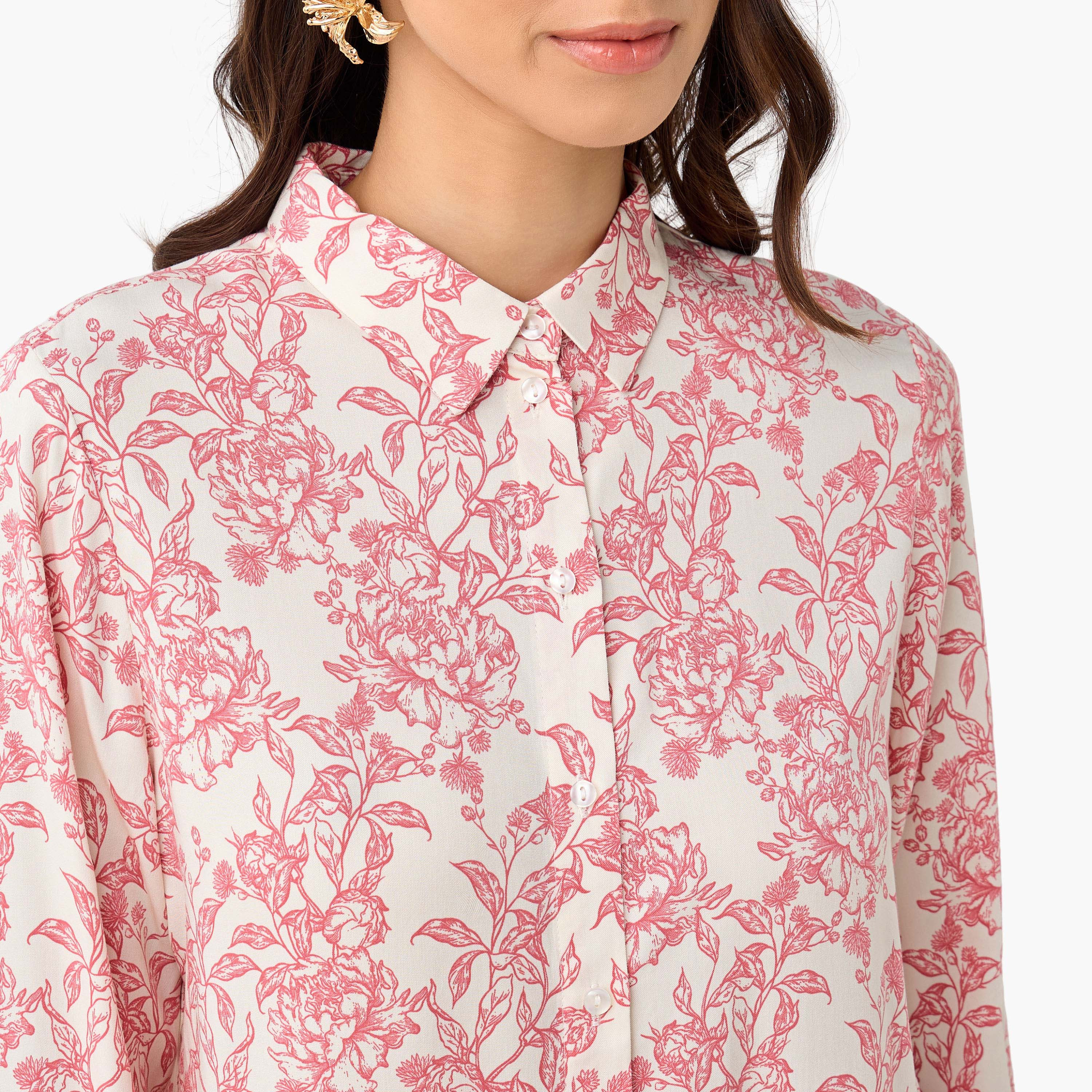 Regular Fit Viscose Shirt with Floral Print-women-clothing-shirtsandblouses-shirts-image-4