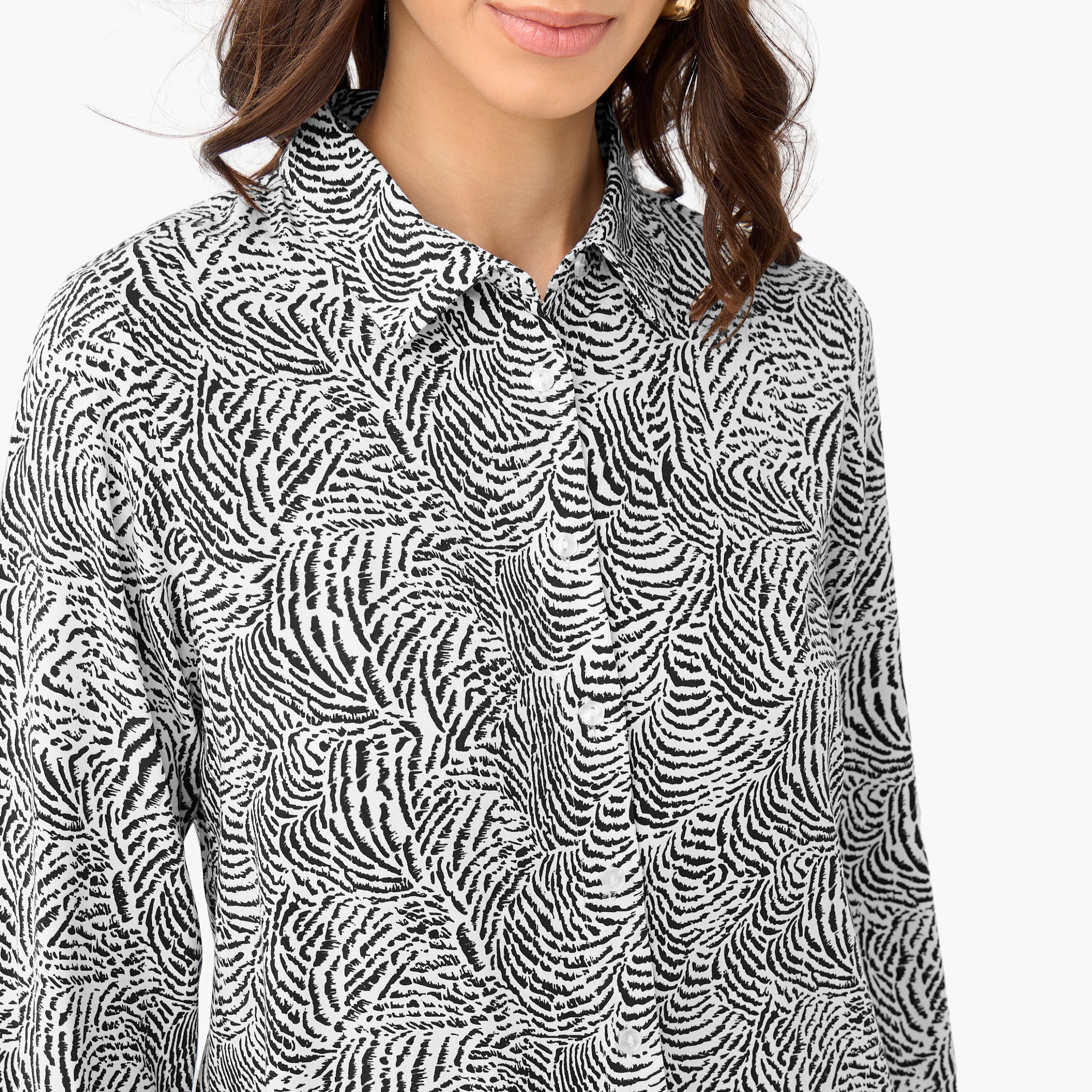 Regular Fit Viscose Shirt with Print-women-clothing-shirtsandblouses-shirts-image-4