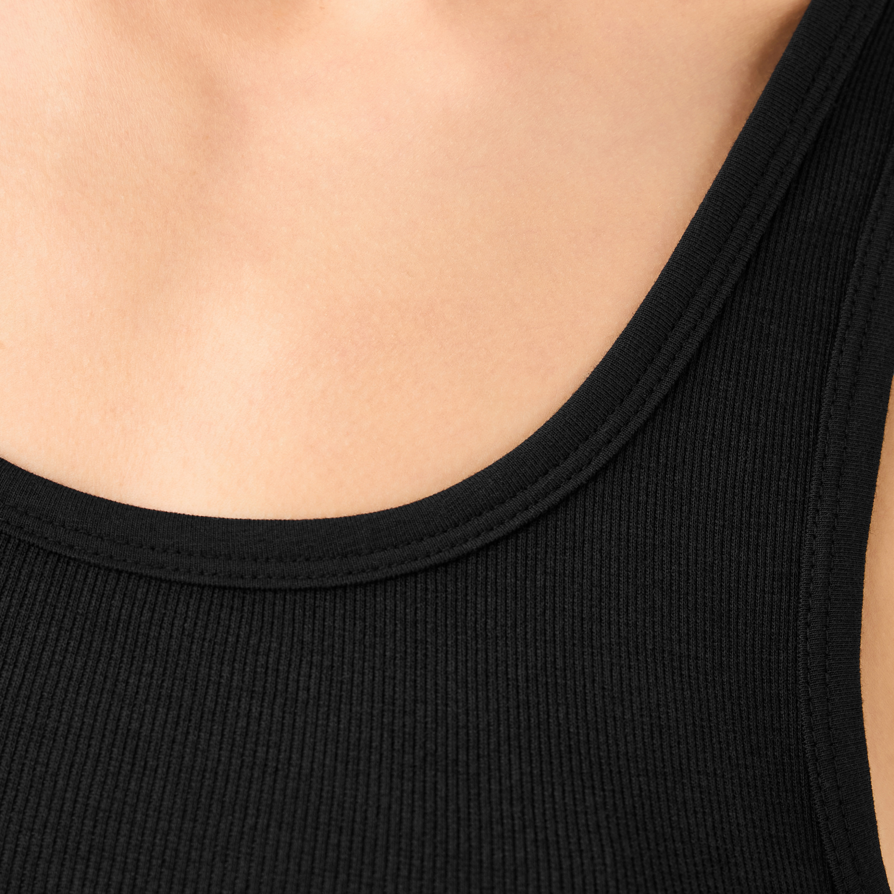 Slim Fit Tank Top with Ribbed Design and Scoop Neck-women-clothing-tshirts-image-3