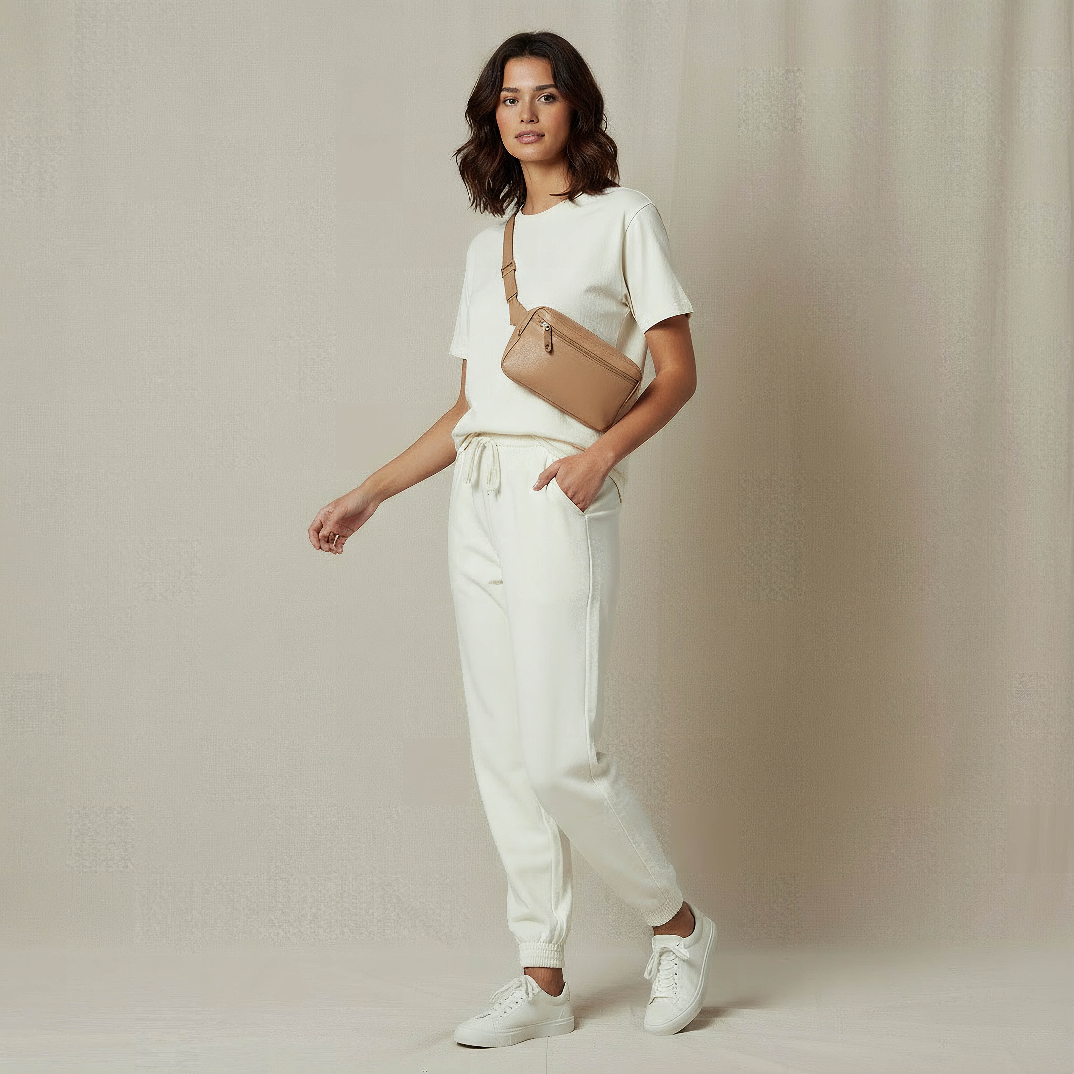 Regular Fit Flexi Waist Joggers Pockets-women-clothing-bottoms-joggers-image-2