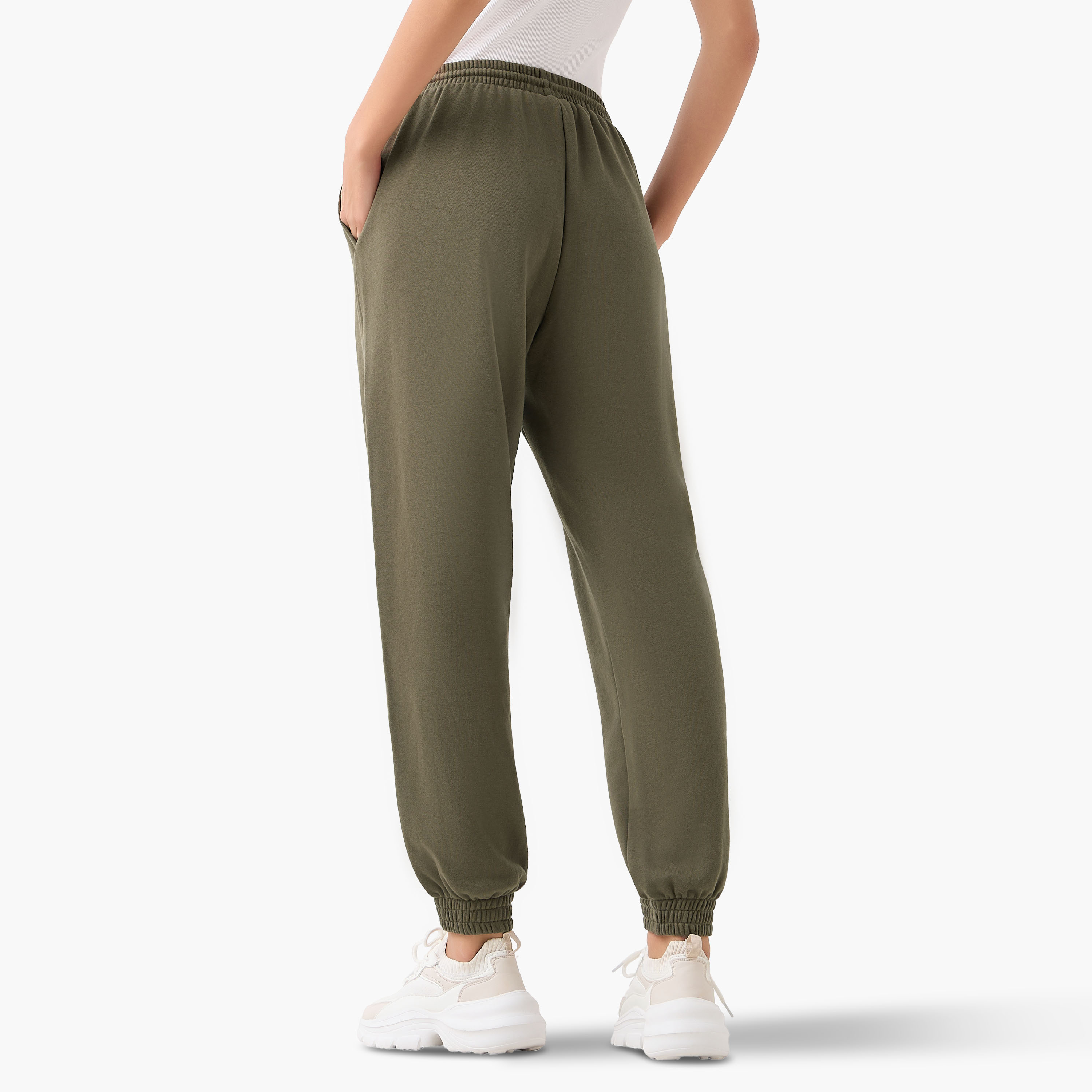 Regular Fit Flexi Waist Joggers with Pockets-women-clothing-bottoms-joggers-image-3