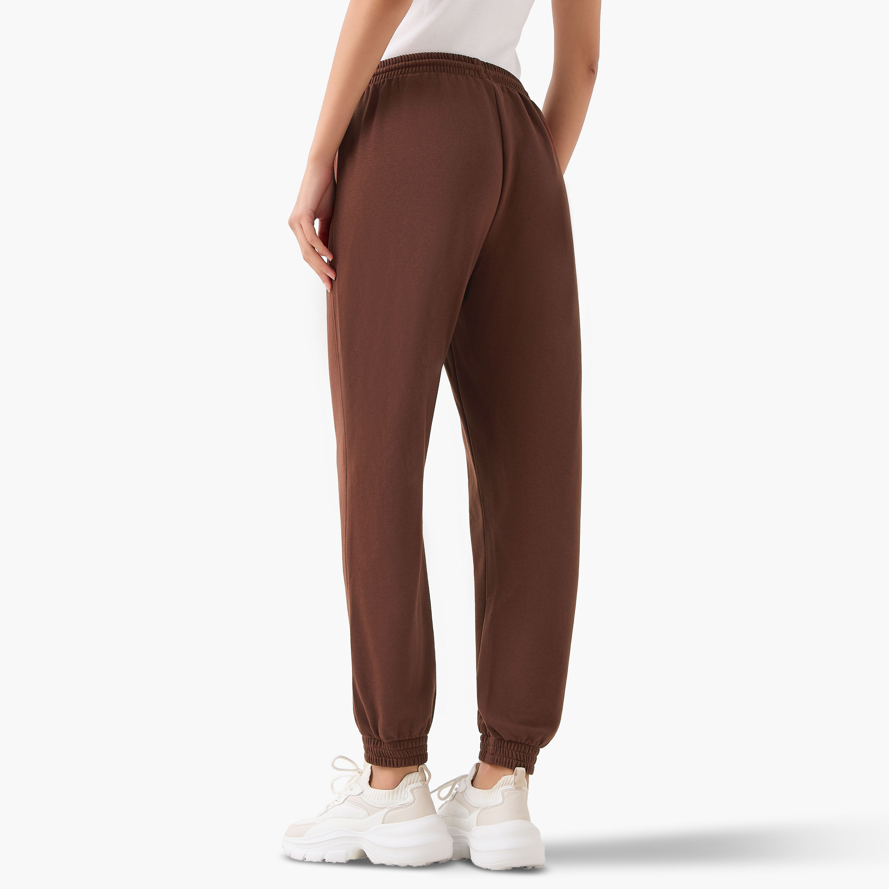 Regular Fit Flexi Waist Joggers with Pockets-women-clothing-bottoms-joggers-image-3