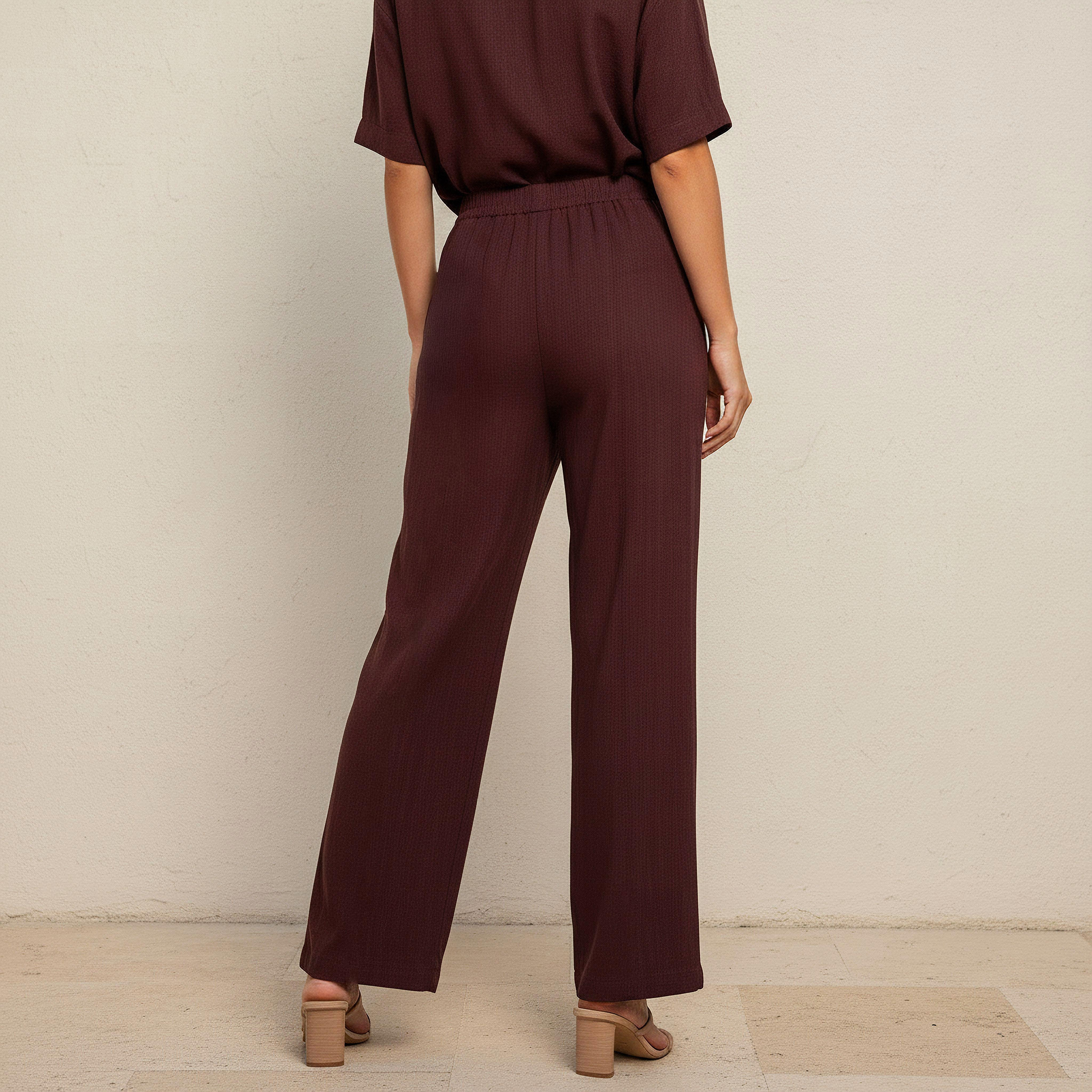 Wide Leg Flexi Waist Pintuck Detail Trousers-women-clothing-bottoms-trousers-image-4
