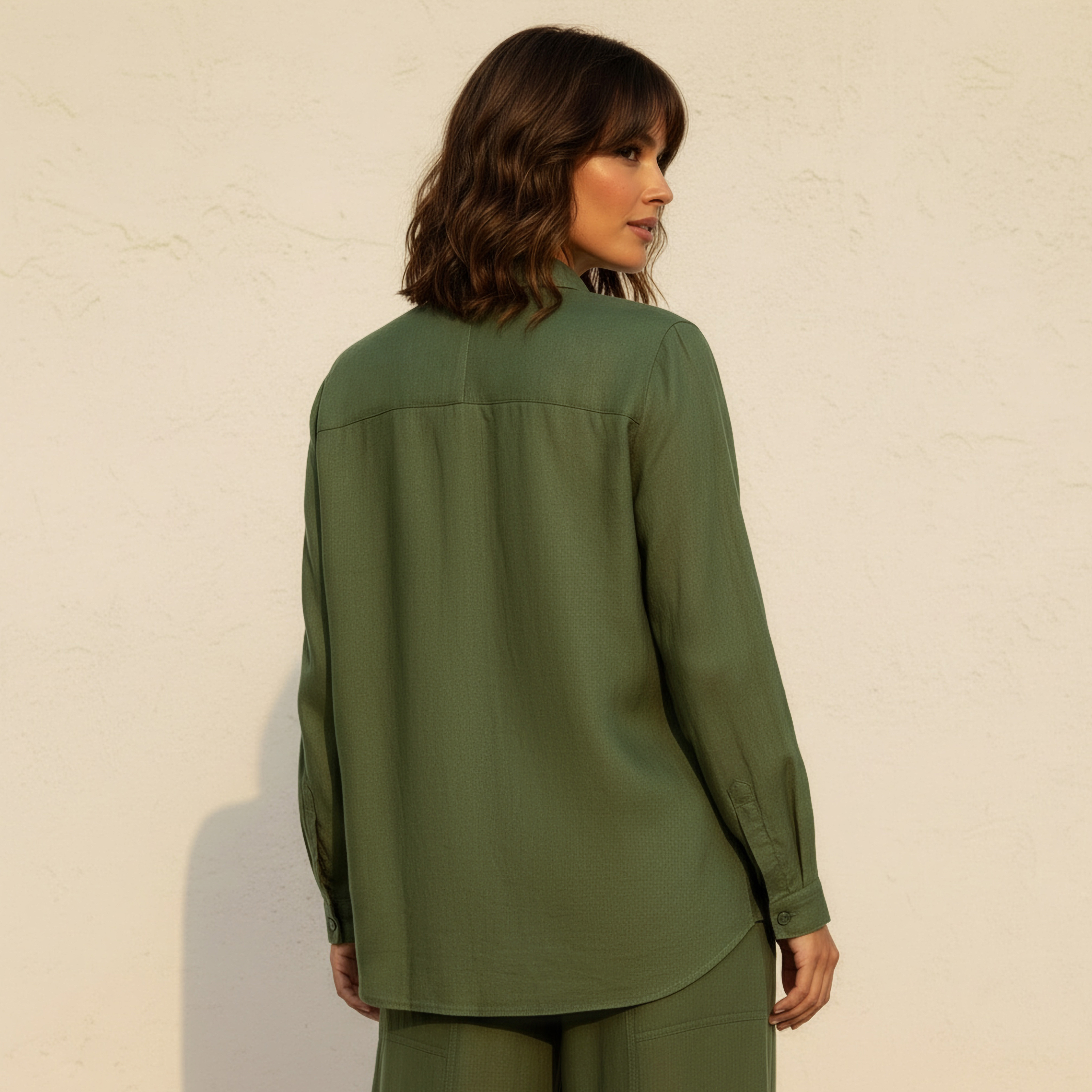 Oversized Linen Blend Shirt with Long Sleeves-women-clothing-shirtsandblouses-shirts-image-4