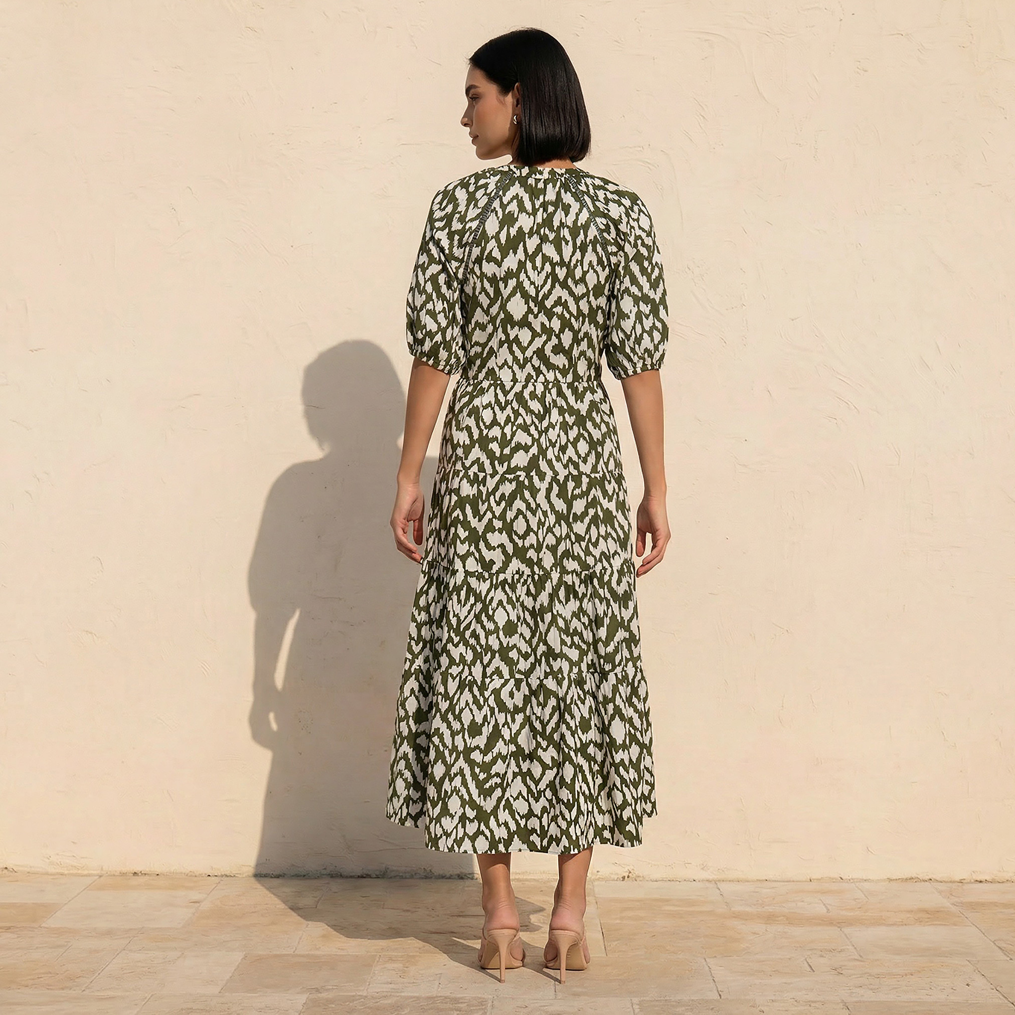 فستان قطن ماكسي متعدد الطبقات بتفاصيل دانتيل-women-clothing-dresses-image-3