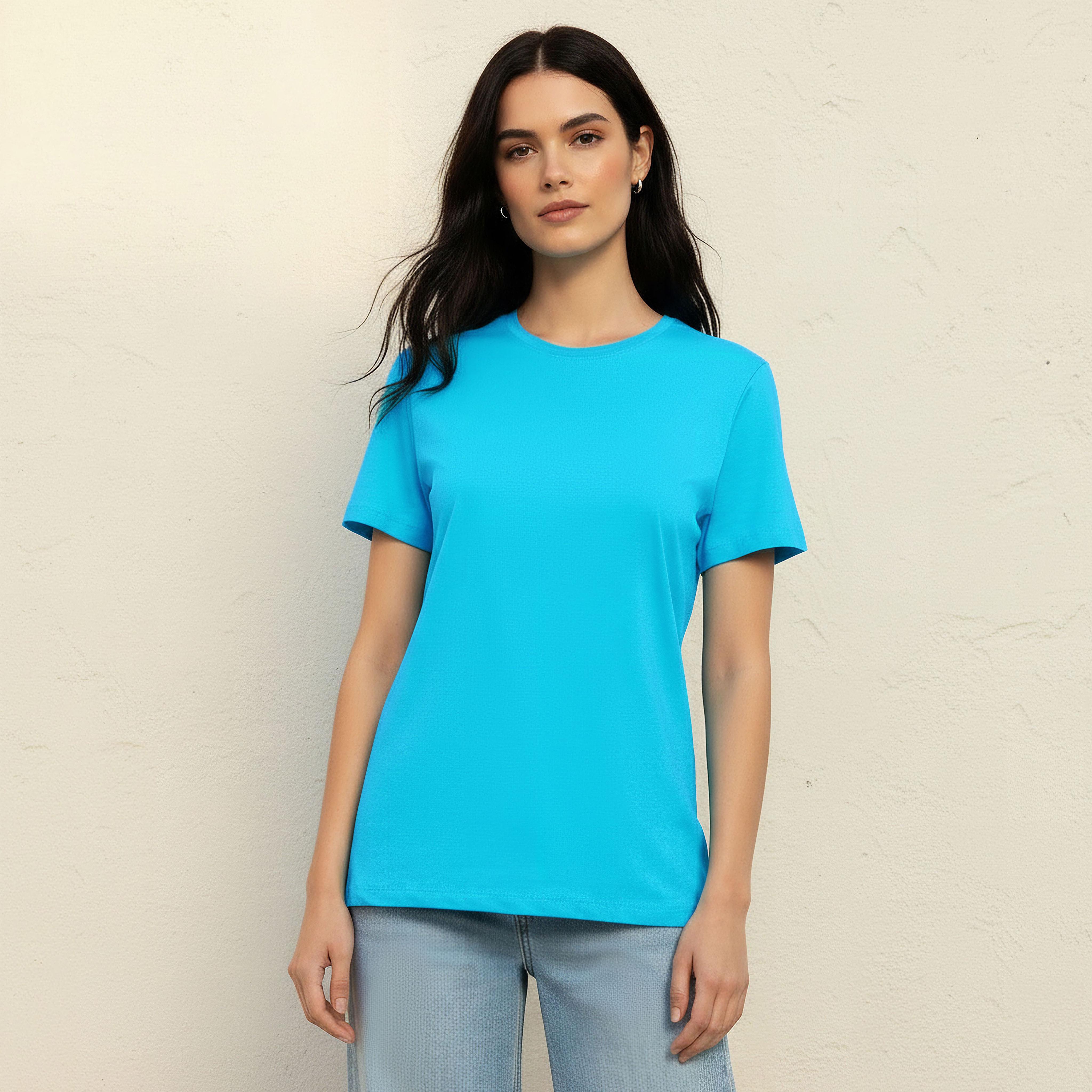 تيشيرت بقصة سليم-women-clothing-tshirts-image-1