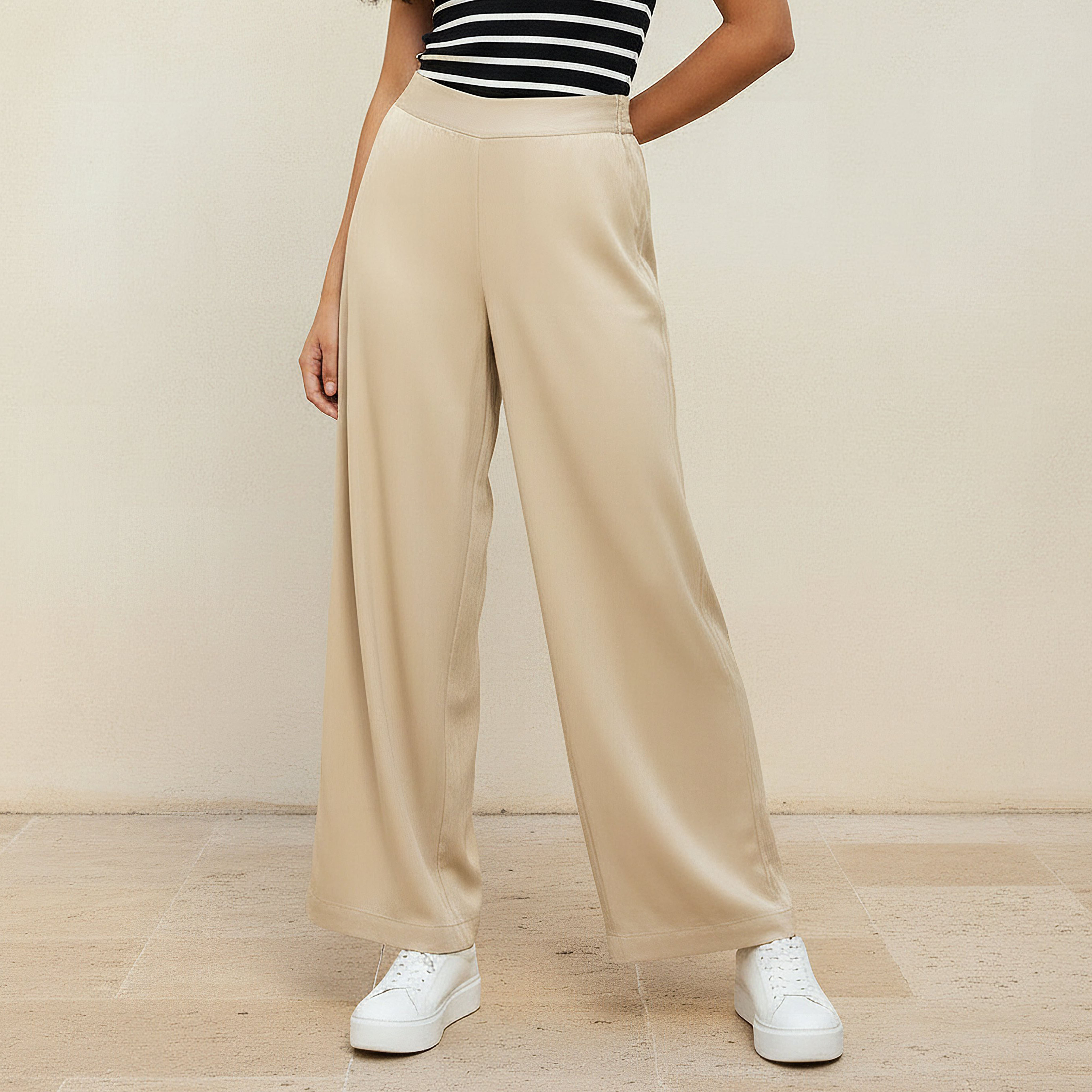 Relaxed Fit Flexi Waist Viscose Palazzos-women-clothing-bottoms-trousers-image-1