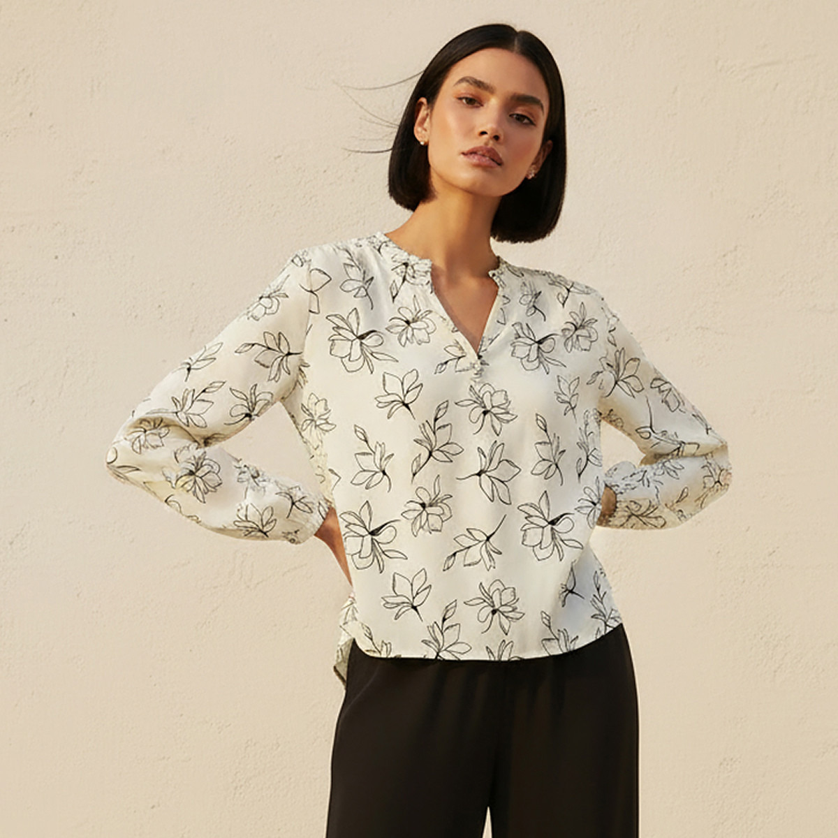 بلوزة فيسكوز بطبعات-women-clothing-shirtsandblouses-blouses-image-1
