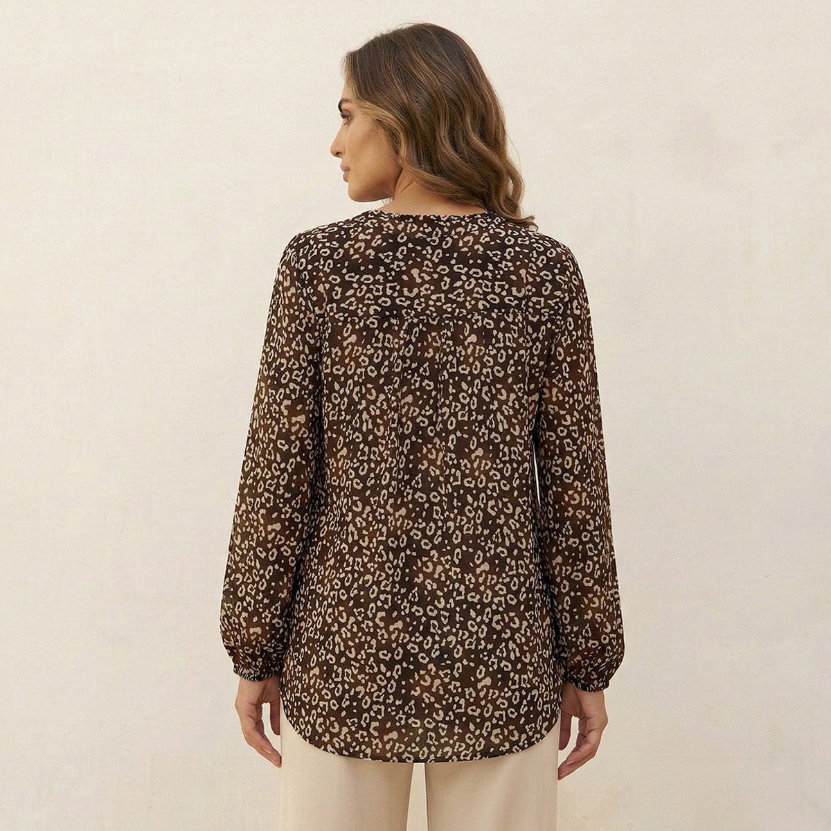 Viscose Top with Animal Print-women-clothing-shirtsandblouses-blouses-image-4