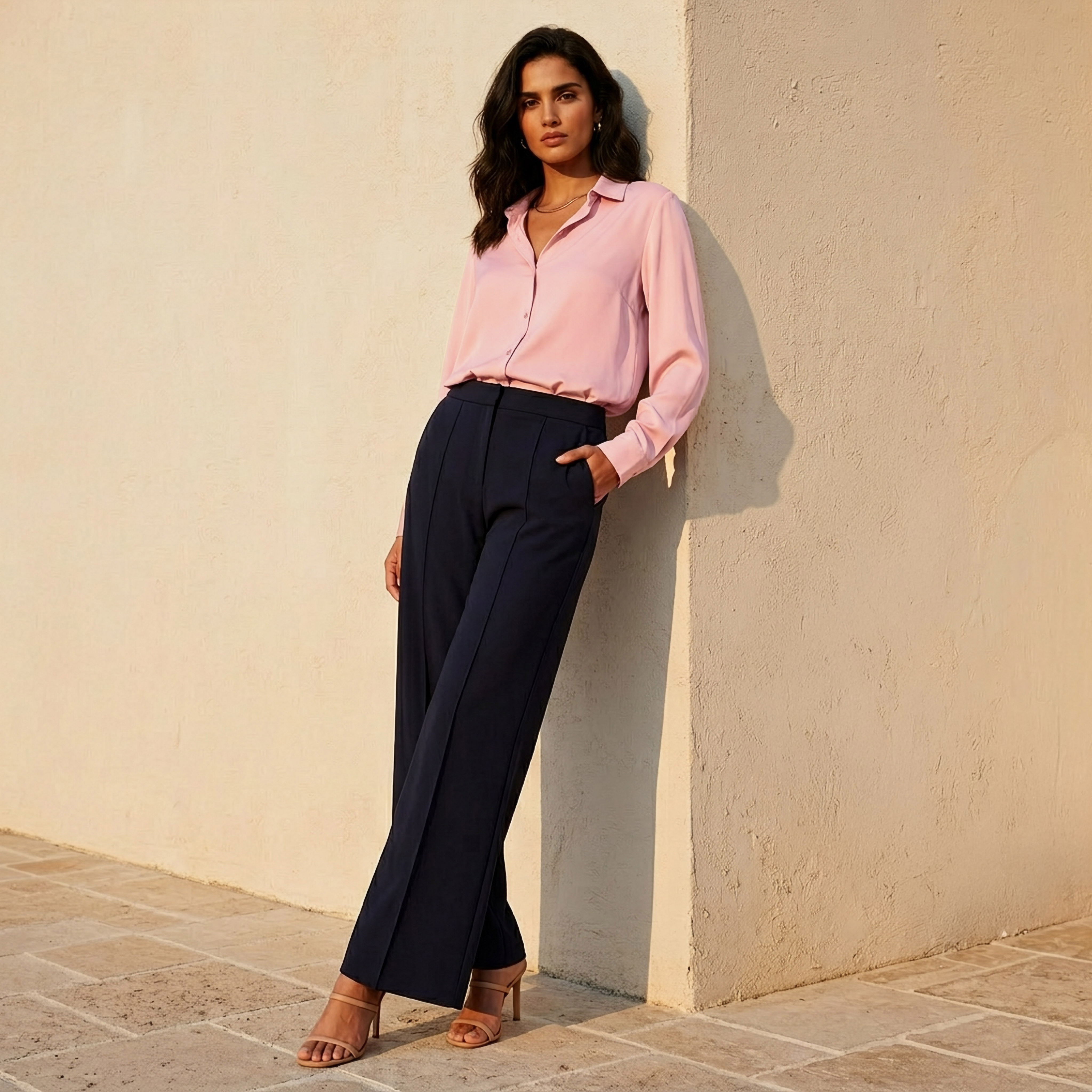 Collared Shirt with Long Sleeves-women-clothing-shirtsandblouses-shirts-image-5