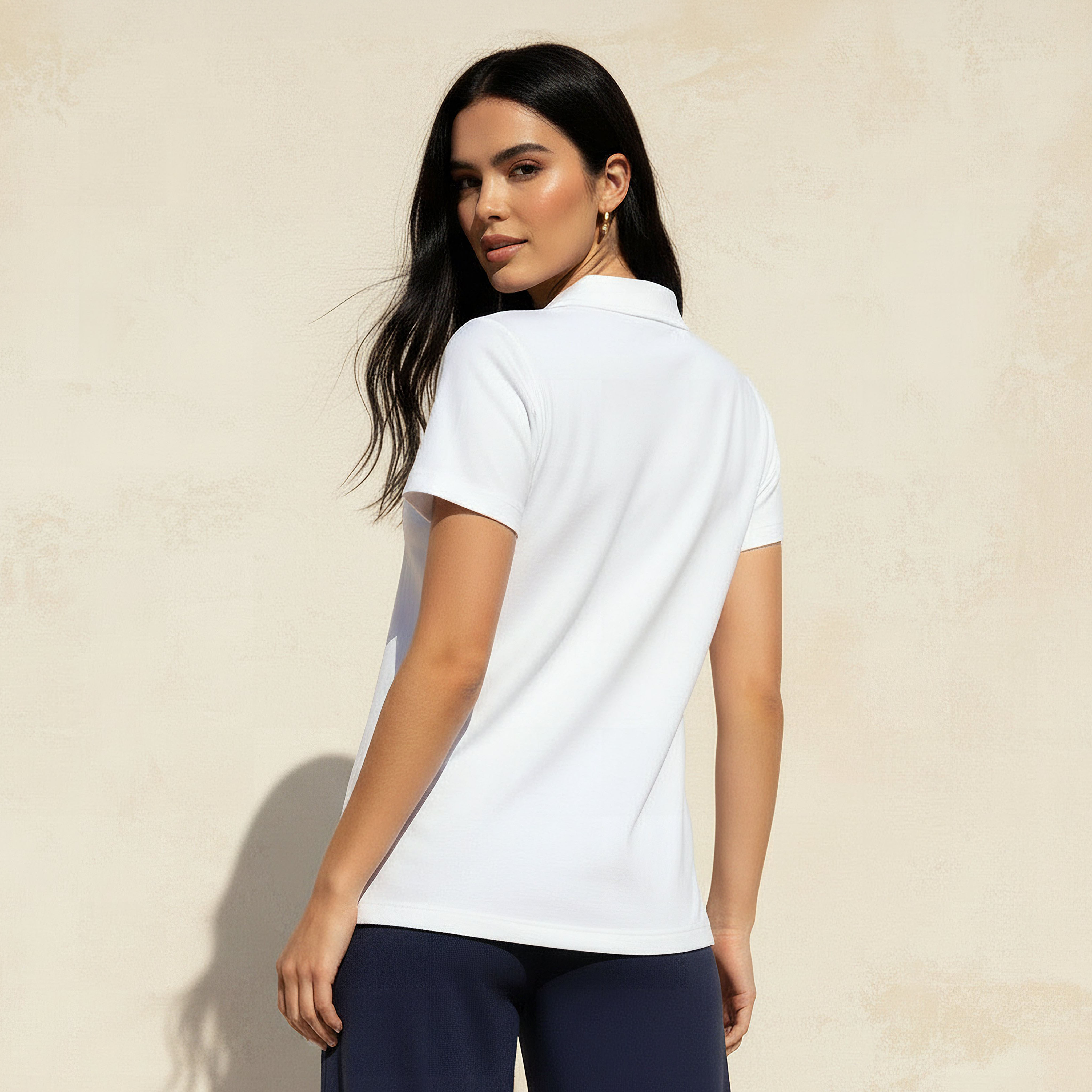 T-shirt with Johnny Collar-women-clothing-tshirts-image-4
