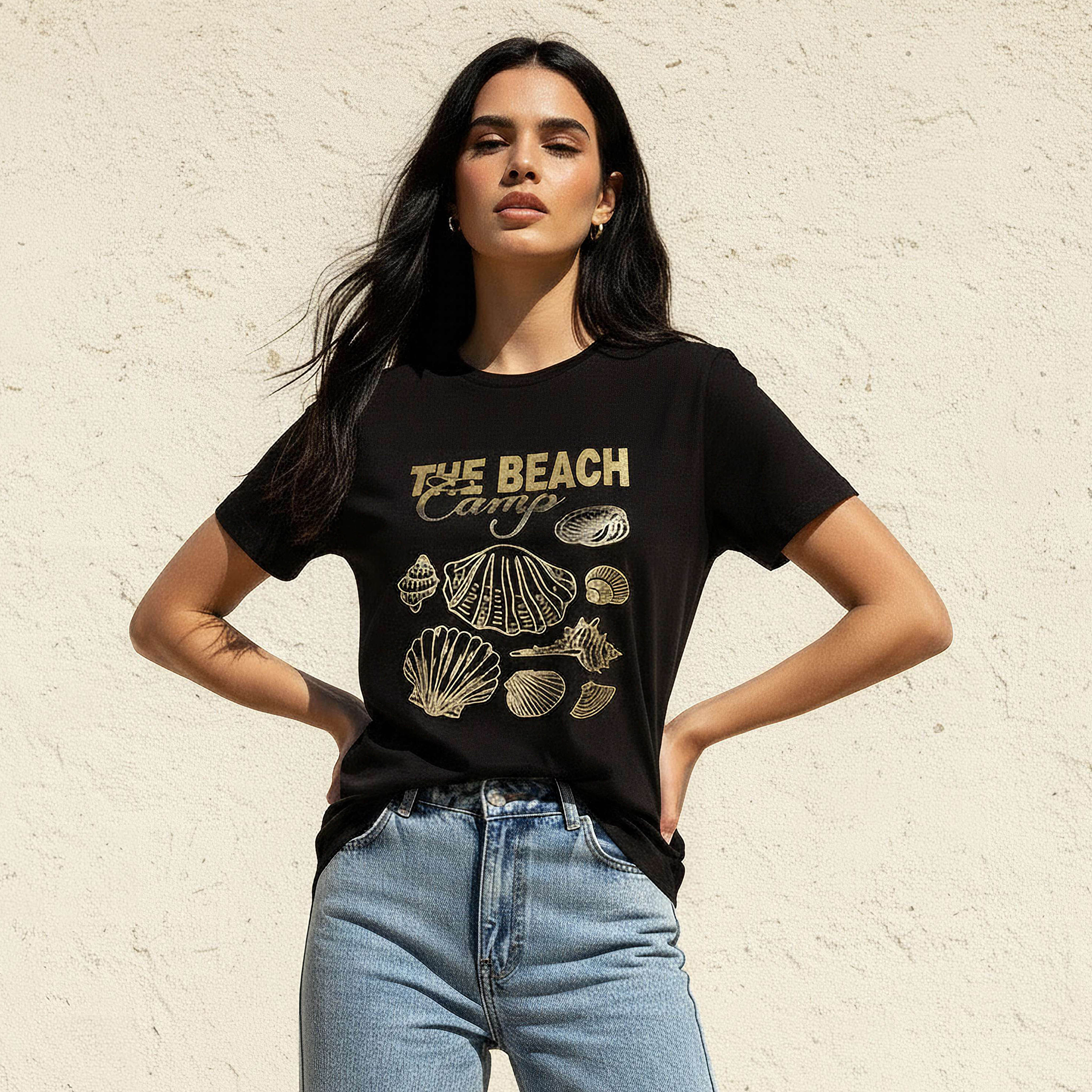 Cotton T-shirt with Seashell Print-PROMO_SP_QA_BUNDLE_2FOR39_020226-image-1