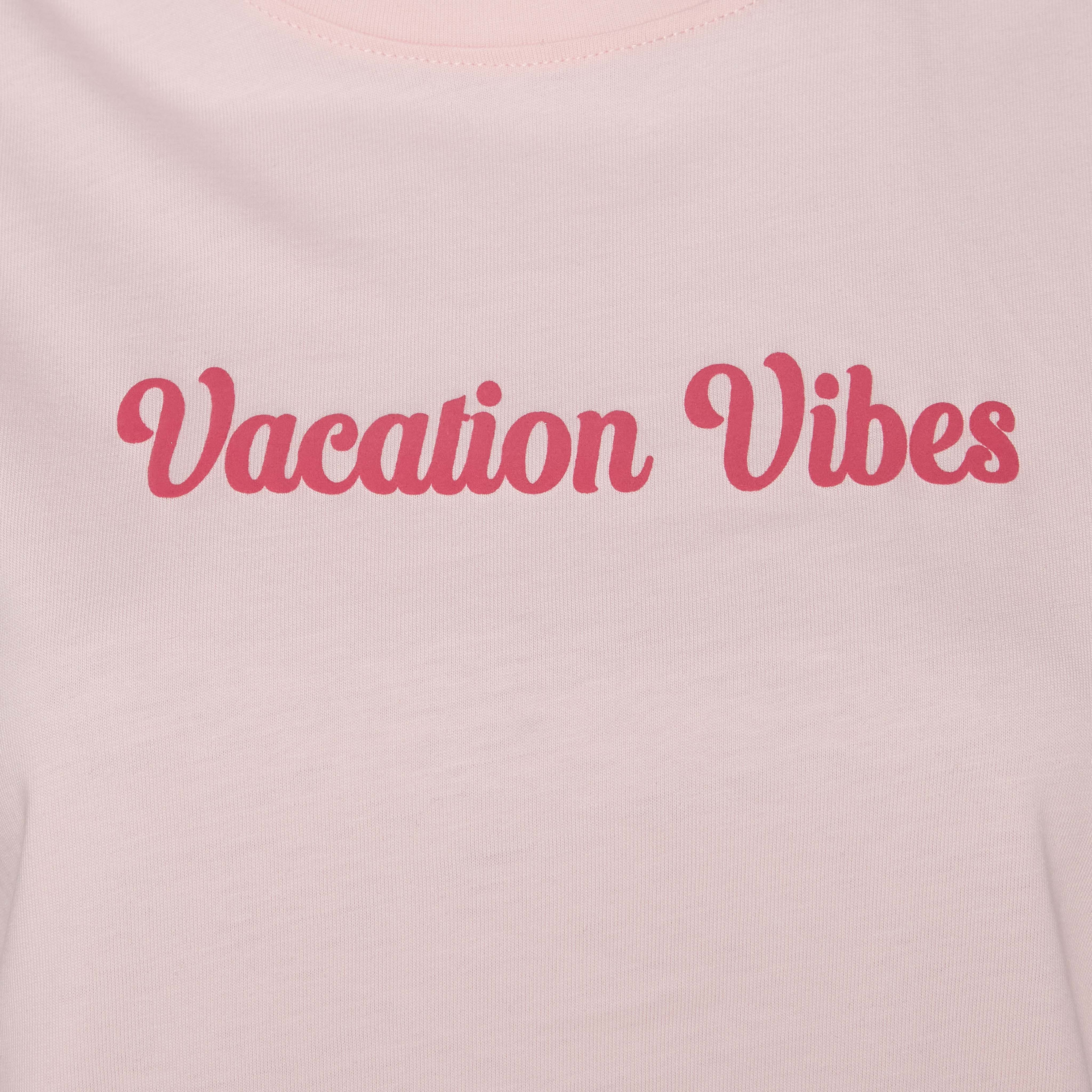 Cotton T-shirt with Slogan Print-women-clothing-tshirts-image-2