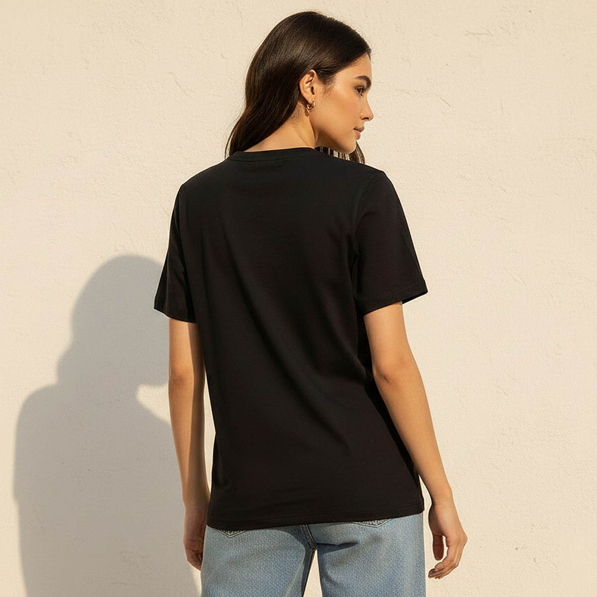 Cotton T-shirt with Varsity Print-women-clothing-tshirts-image-4