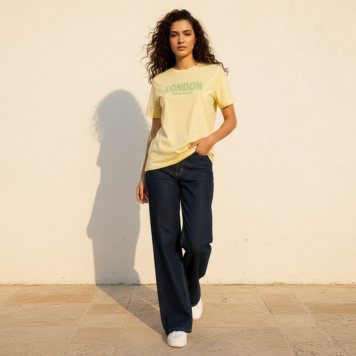 Cotton T-shirt with London Print-women-clothing-tshirts-image-3