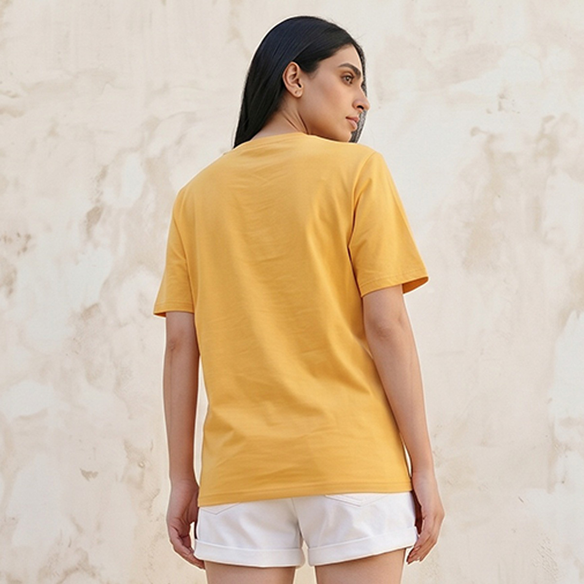 Regular Fit T-shirt with Crew Neck-women-clothing-tshirts-image-4