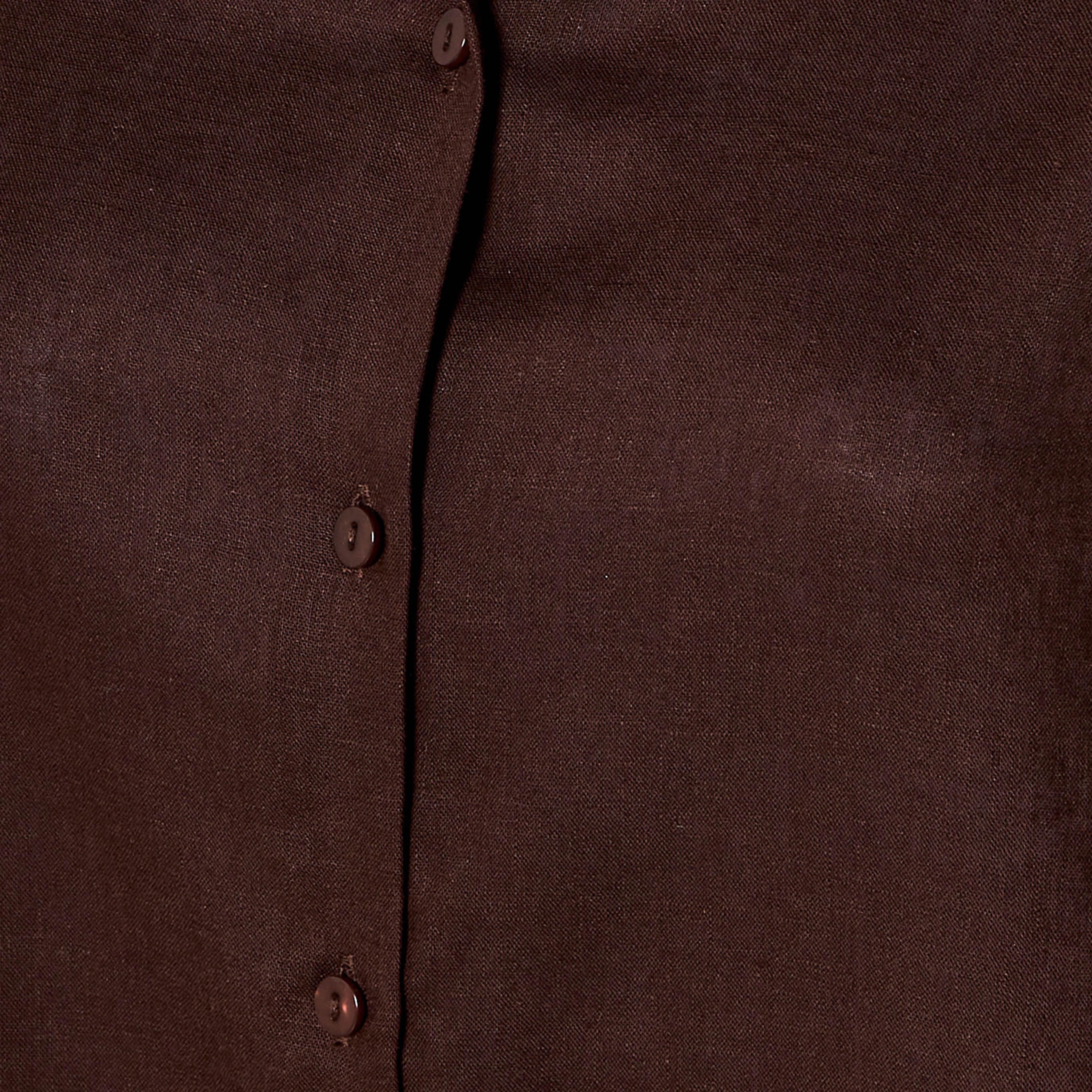 قميص من مزيج الكتان بقصّة عادية وأكمام ممتدة-women-clothing-shirtsandblouses-shirts-image-2