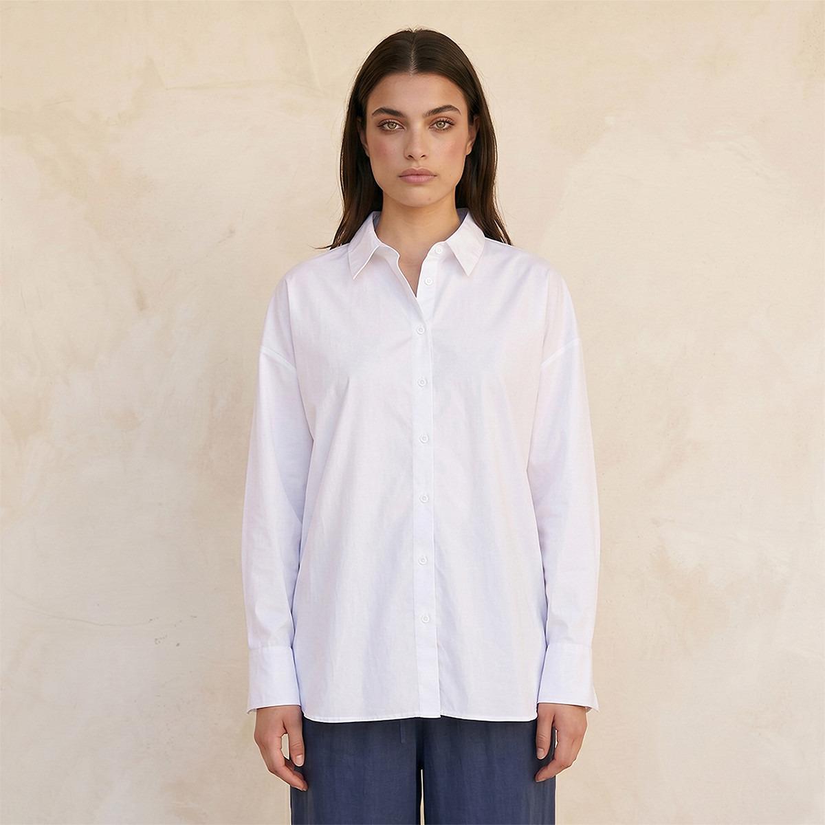 قميص أكسفورد بأكتاف منسدلة من أساسيات سبلاش-women-clothing-shirtsandblouses-shirts-image-5