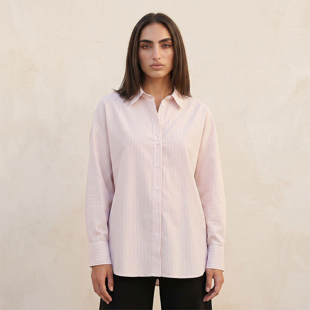 قميص أكسفورد مقلم من أساسيات سبلاش-women-clothing-shirtsandblouses-shirts-image-5