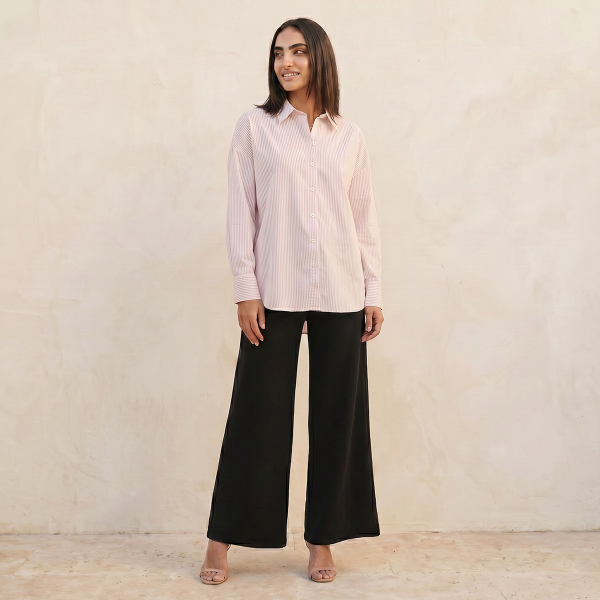 قميص أكسفورد مقلم من أساسيات سبلاش-women-clothing-shirtsandblouses-shirts-image-3