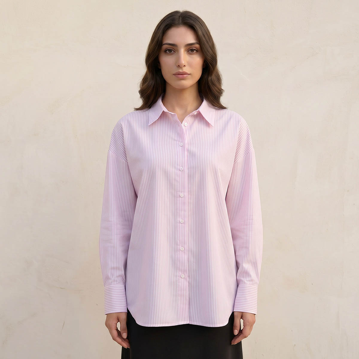 قميص أكسفورد مقلم من أساسيات سبلاش-women-clothing-shirtsandblouses-shirts-image-5