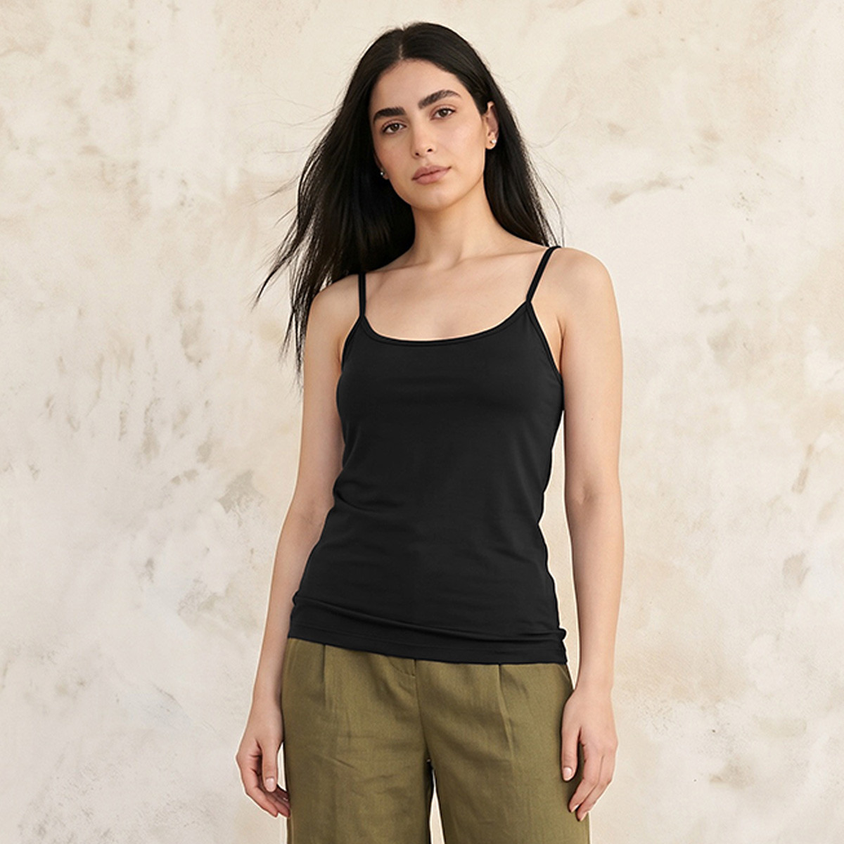 بلوزة كامي بحمالات رفيعة للنساء-women-clothing-tshirts-image-1