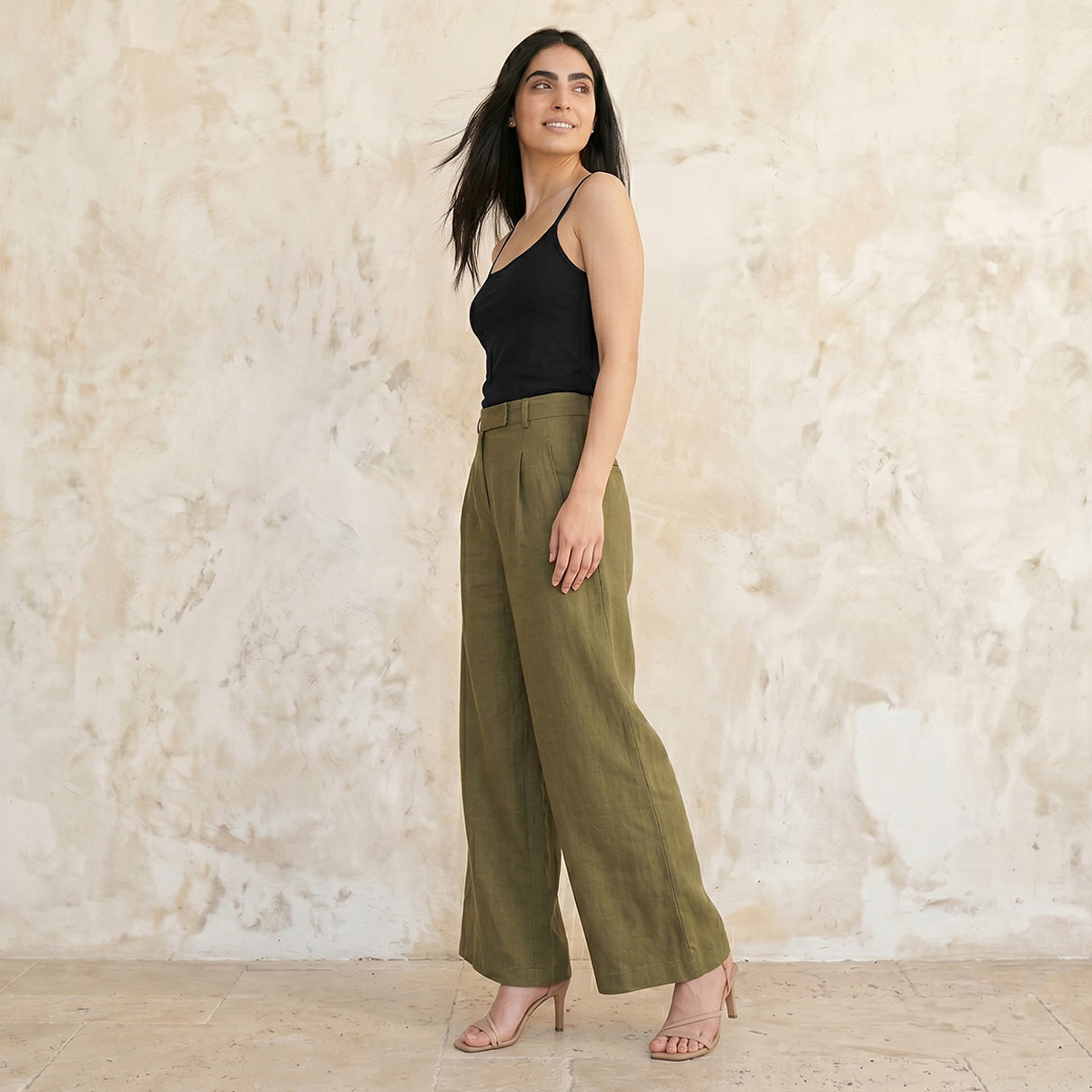 بلوزة كامي بحمالات رفيعة للنساء-women-clothing-tshirts-image-3