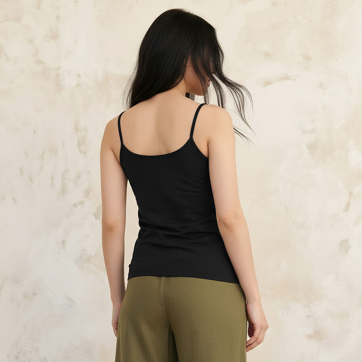بلوزة كامي بحمالات رفيعة للنساء-women-clothing-tshirts-image-4