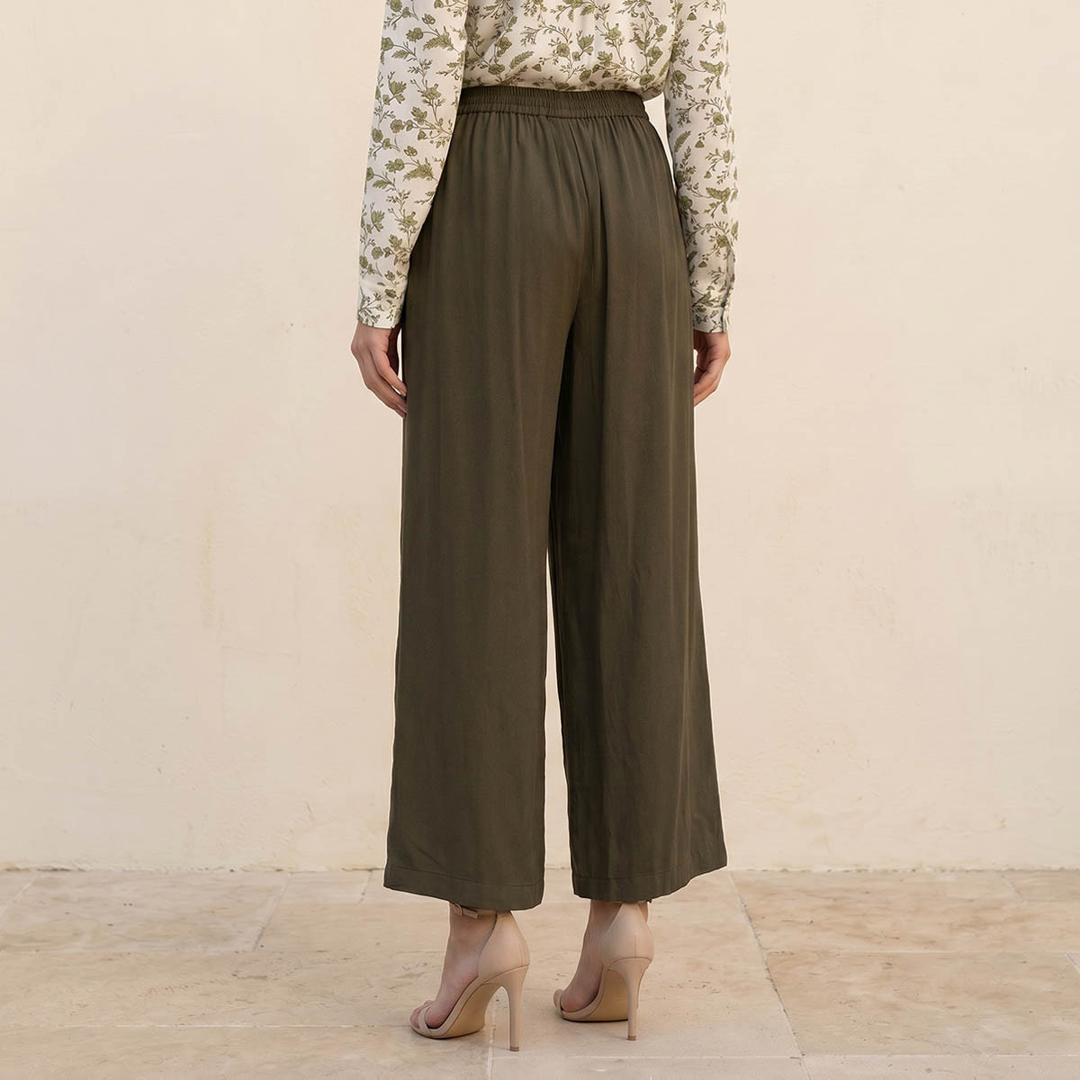 Splash Basic Wide Leg Flexi Waist Palazzos-women-clothing-trousers-image-4
