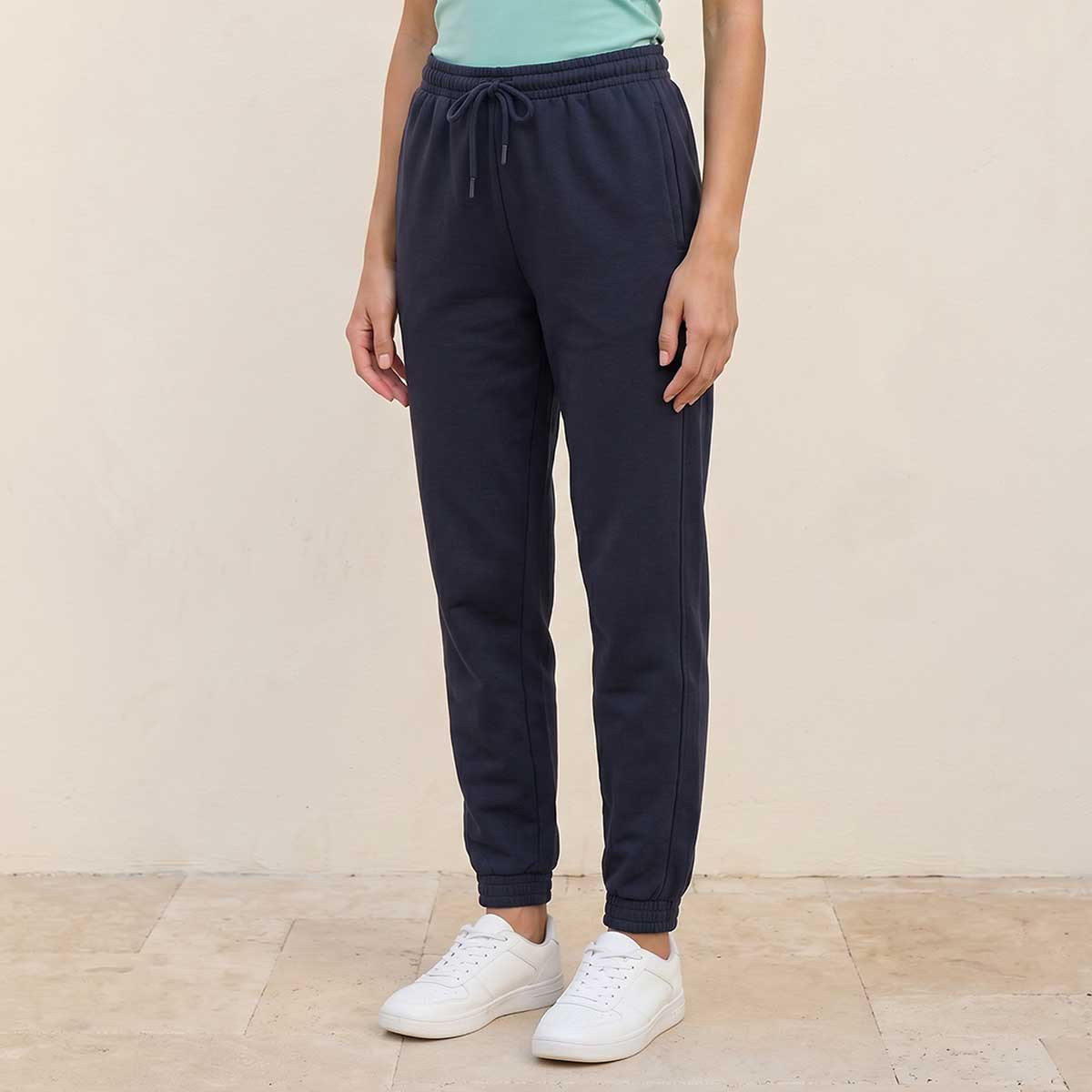 بنطلون جوجر بقصة عادية وخصر مرن من سبلاش بيسك-women-clothing-bottoms-joggers-image-1