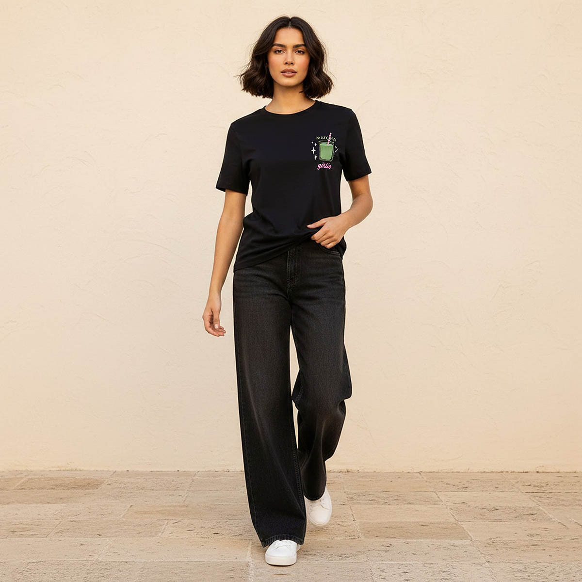 تيشيرت قطن مطرز-women-clothing-tshirts-image-3