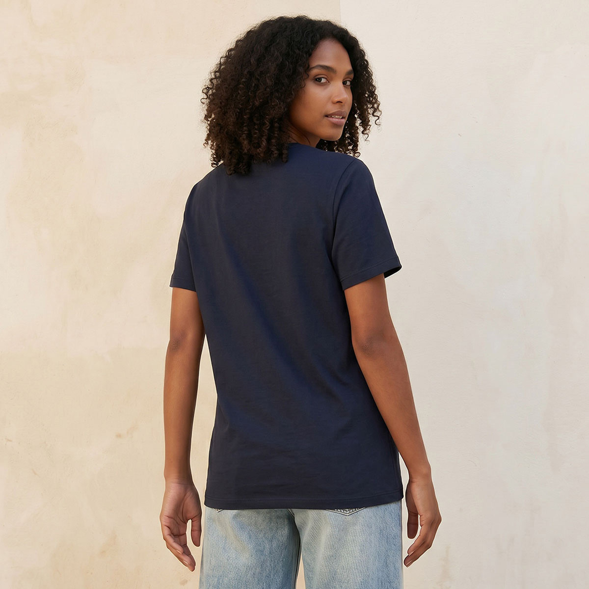 Splash Basic Cotton T-shirt with Sketch Art Print-women-clothing-tshirts-image-4