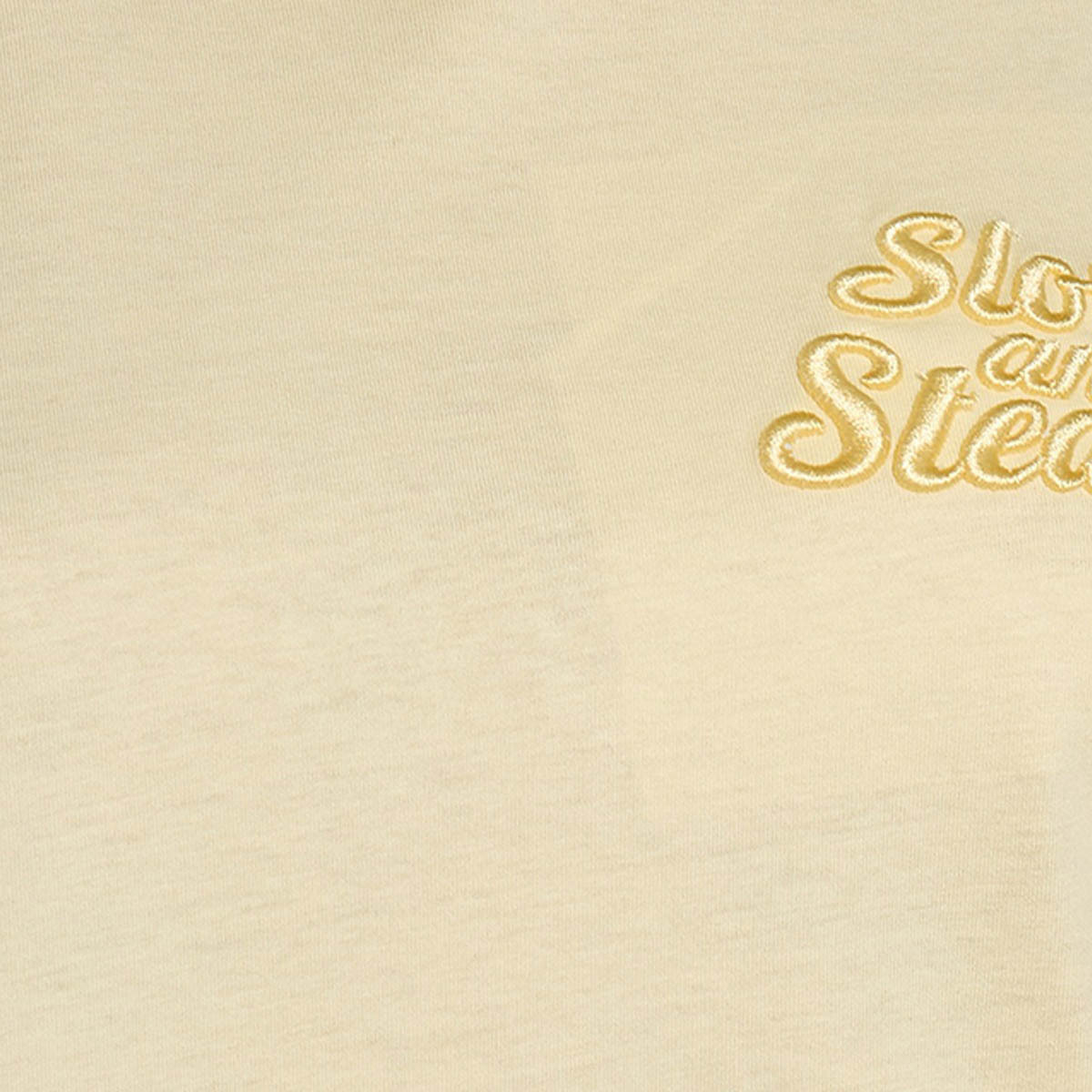 Cotton T-shirt with Slogan Embroidery-women-clothing-tshirts-image-2