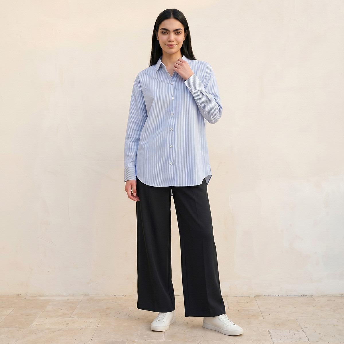 قميص مقلم من سبلاش بيسك-women-clothing-shirtsandblouses-shirts-image-3
