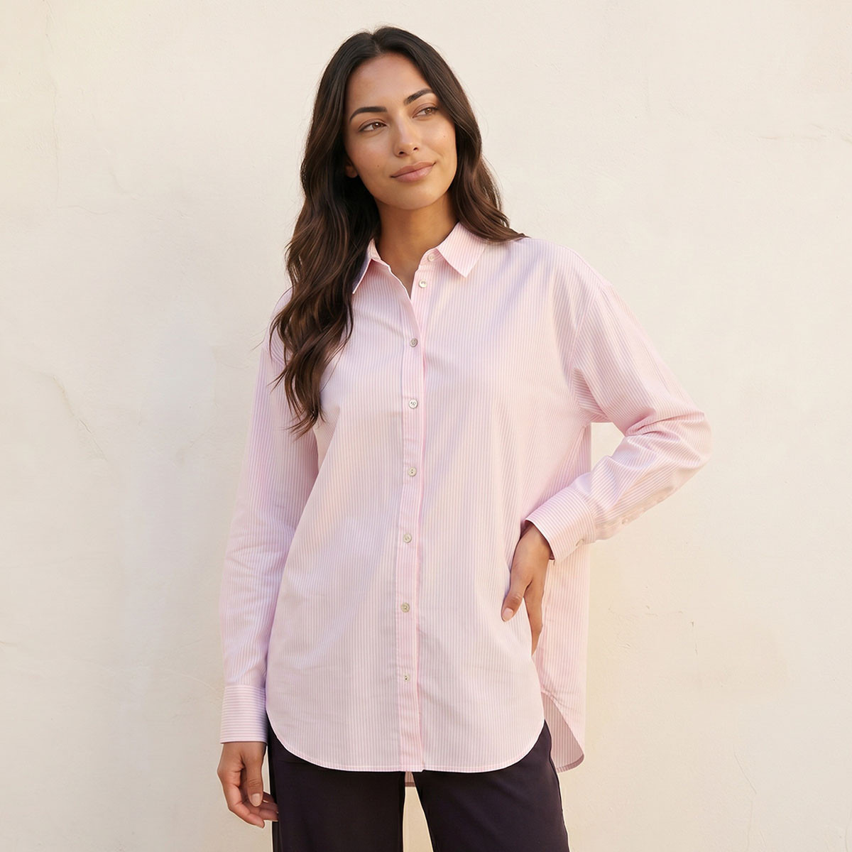 قميص مقلم من سبلاش بيسك-women-clothing-shirtsandblouses-shirts-image-1