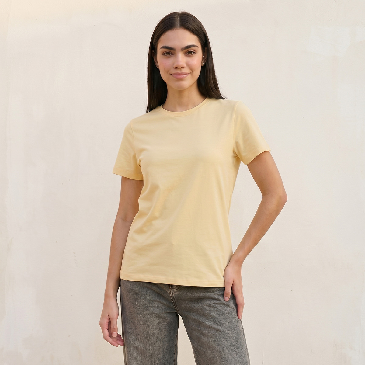 Splash Basic Slim Fit T-shirt-women-clothing-tshirts-image-1