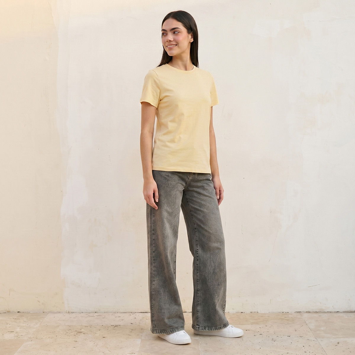 Splash Basic Slim Fit T-shirt-women-clothing-tshirts-image-4