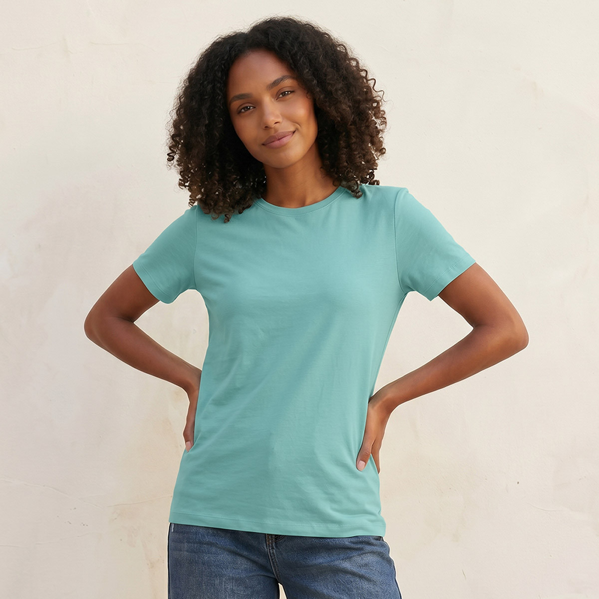 تيشيرت بقصة سليم من سبلاش بيسك-women-clothing-tshirts-image-1