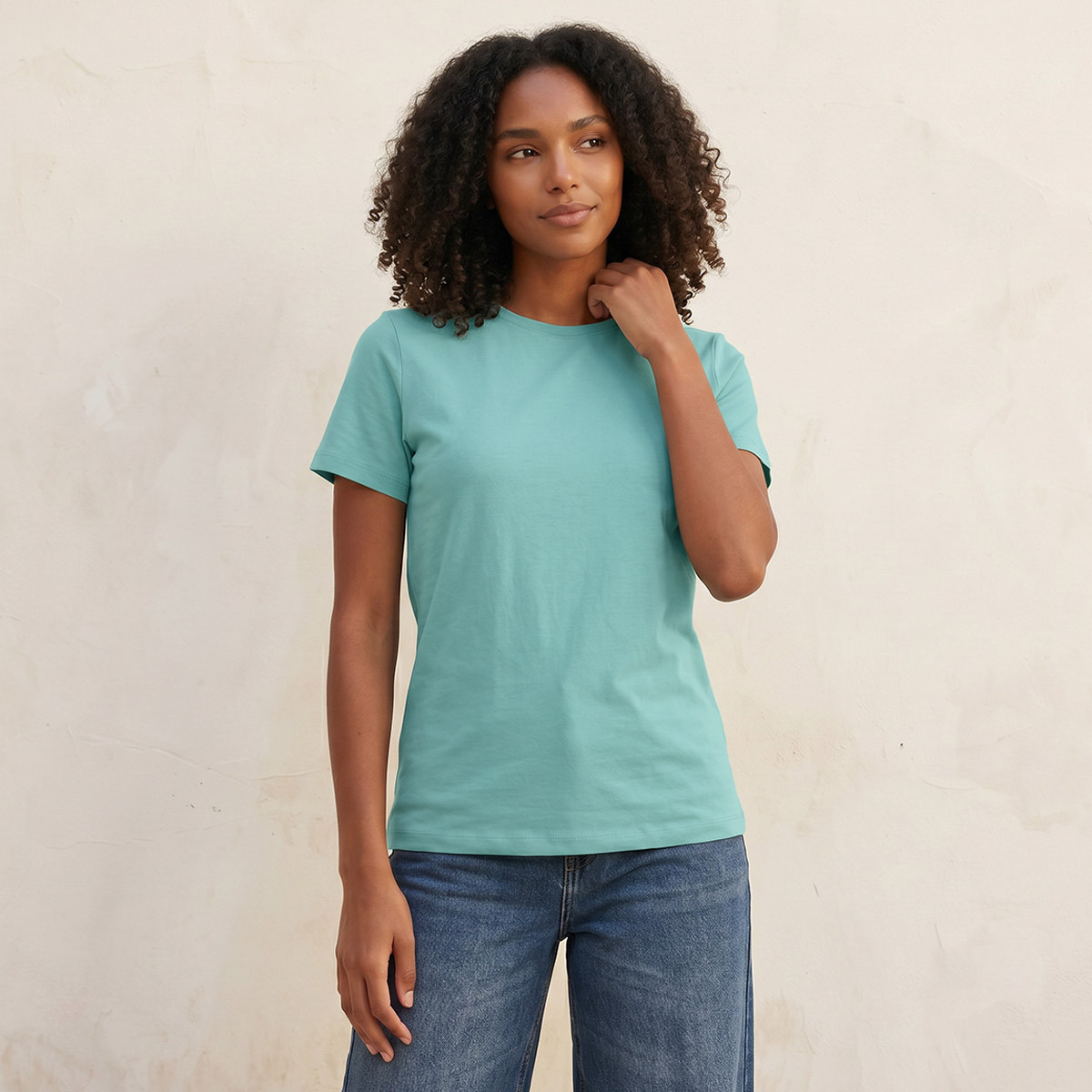 تيشيرت بقصة سليم من سبلاش بيسك-women-clothing-tshirts-image-5