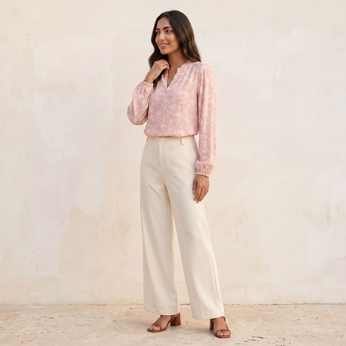 بلوزة فيسكوز ناعمة بطبعة زهور أنيقة من سبلاش-women-clothing-shirtsandblouses-blouses-image-3