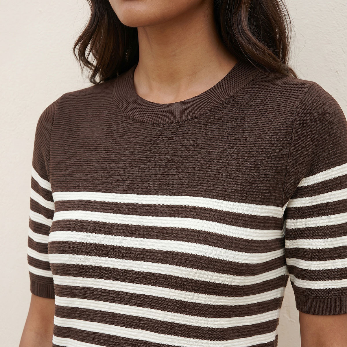 Splash Basics Ottoman Striped Crew Neck Sweater-women-winterwear-cardigansandjumpers-jumpers-image-6