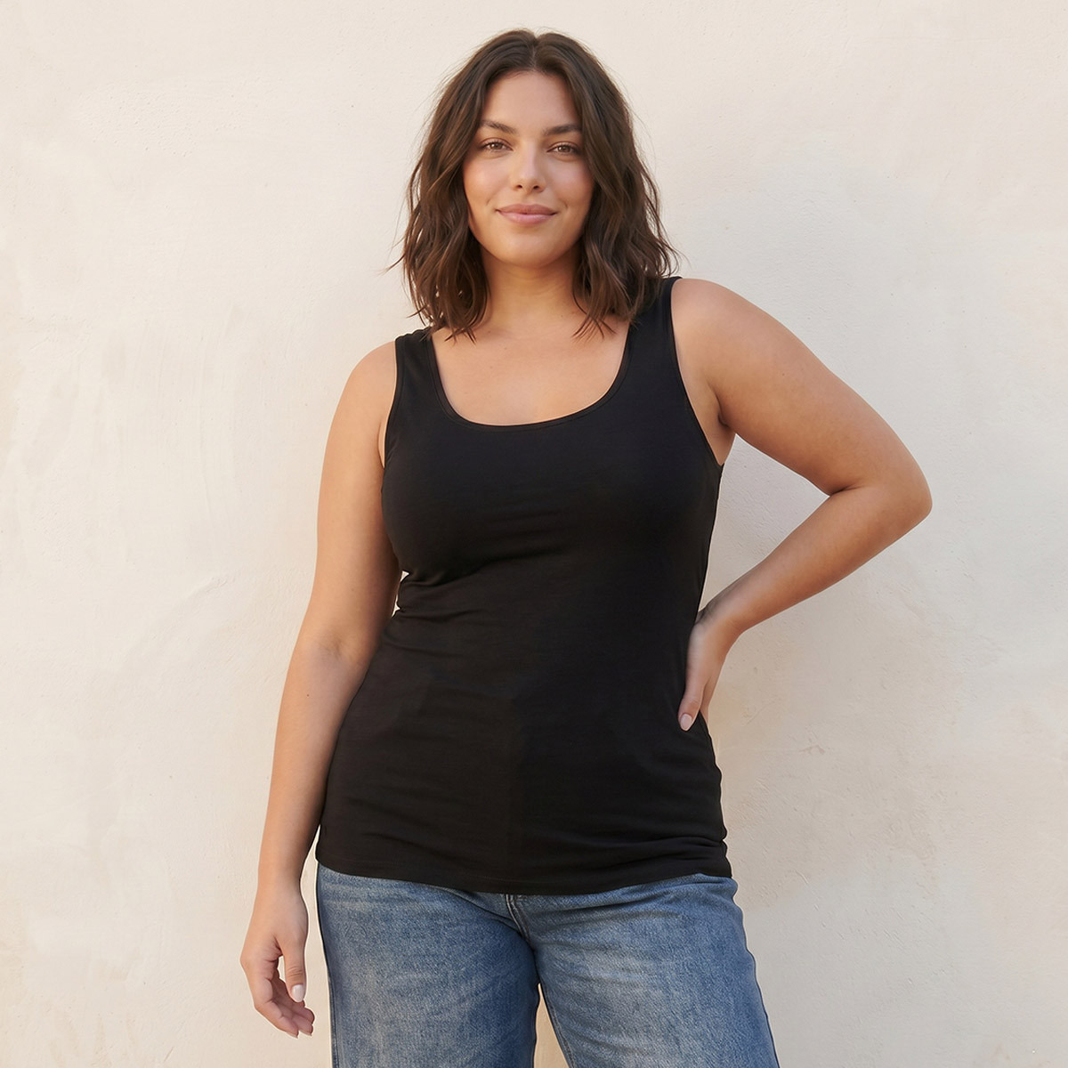 Splash Basic Tank Top with Scoop Neck-women-clothing-tshirts-image-1