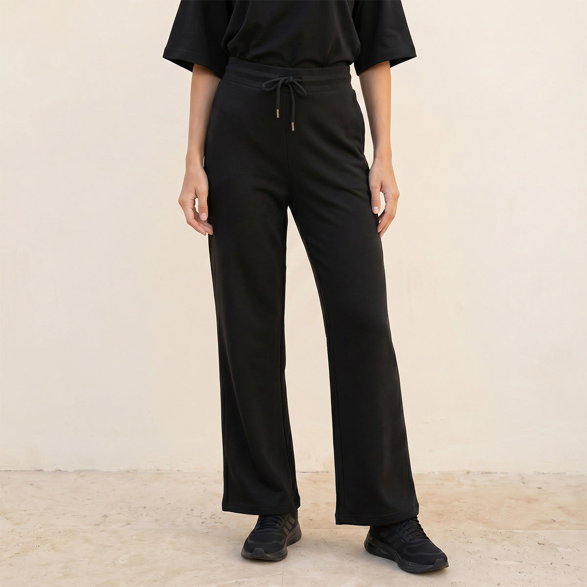 Splash Basic Drawstring Waist Joggers-women-clothing-bottoms-joggers-image-1