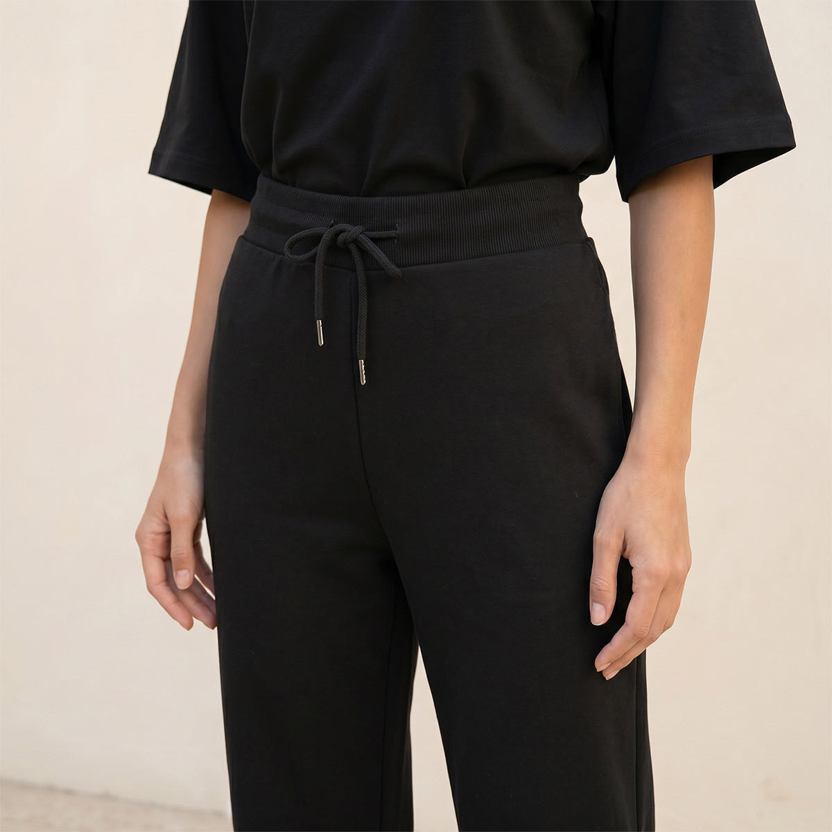 Splash Basic Drawstring Waist Joggers-women-clothing-bottoms-joggers-image-2