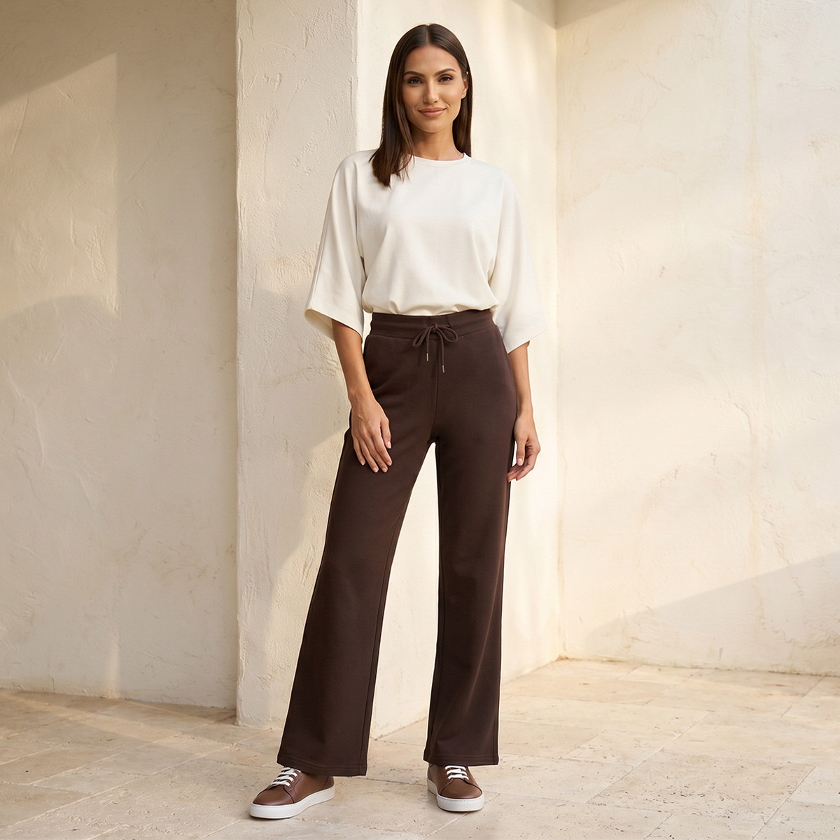 Splash Basic Drawstring Waist Joggers-women-clothing-bottoms-joggers-image-3