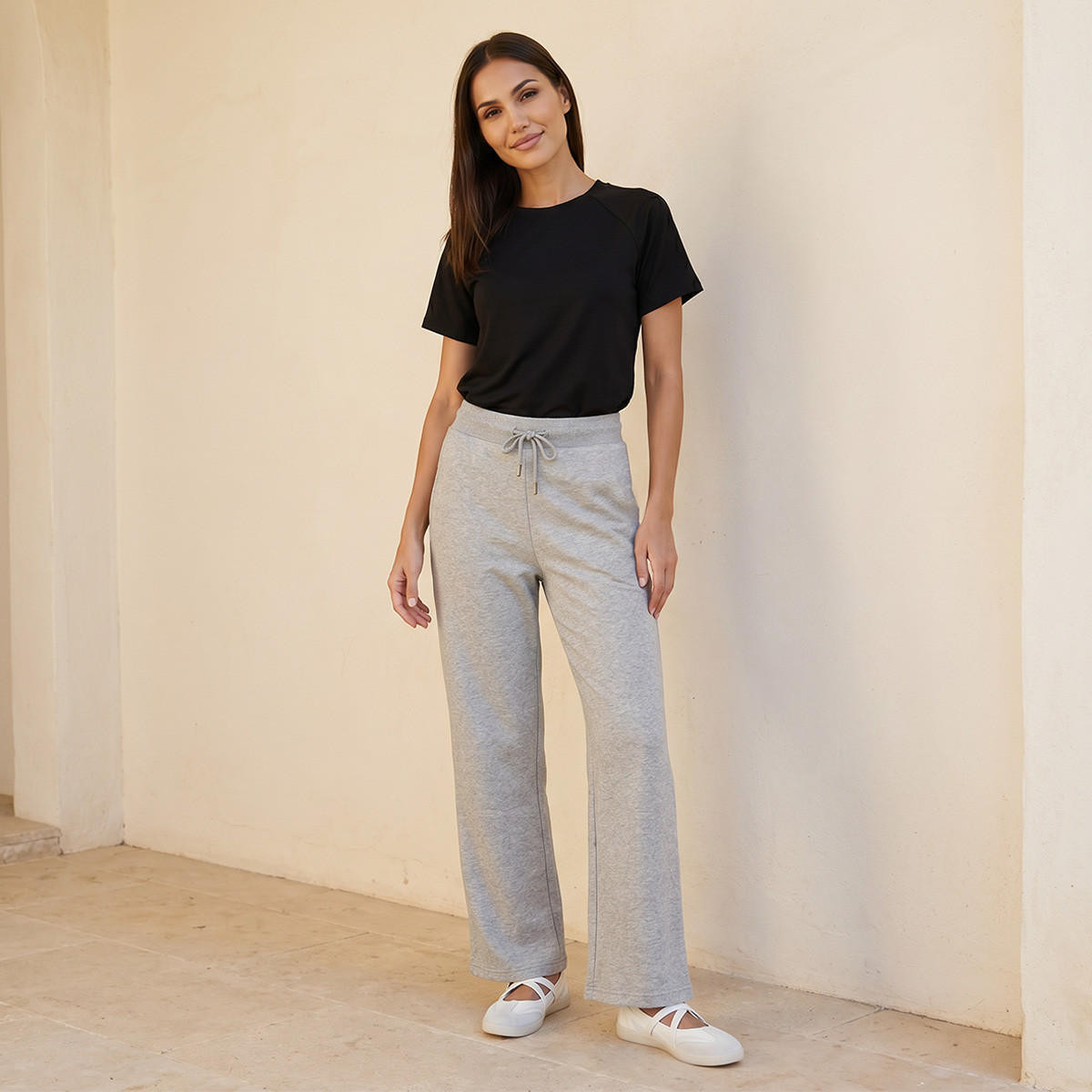Splash Basic Drawstring Waist Joggers-women-clothing-bottoms-joggers-image-3