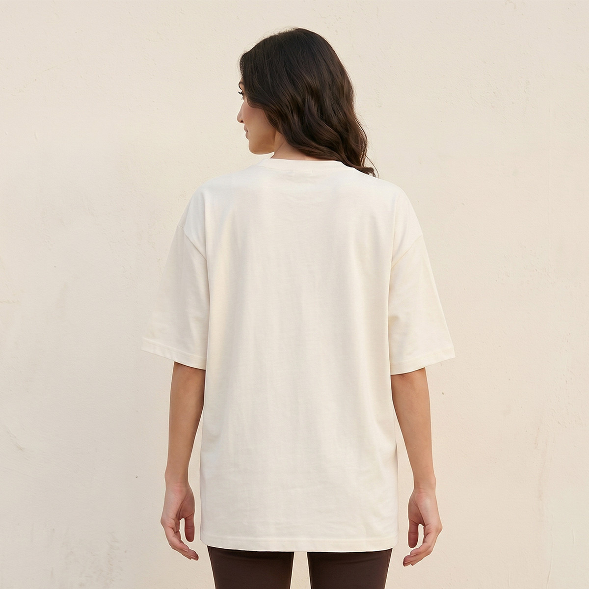 Splash Basic Boxy Fit T-shirt with Slogan Print-women-clothing-tshirts-image-4