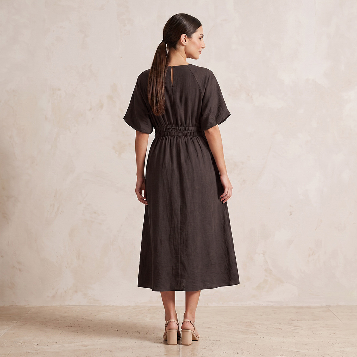 Splash Basics Midi Length Dress-women-clothing-dresses-image-2