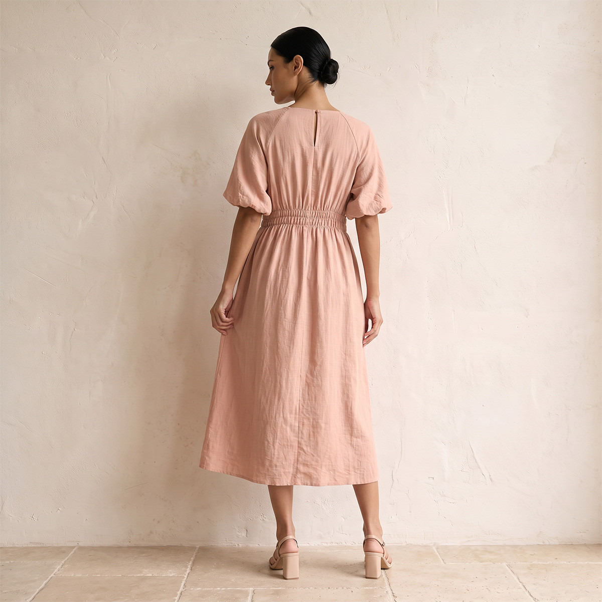 Splash Basics Midi Length Dress-women-clothing-dresses-image-2