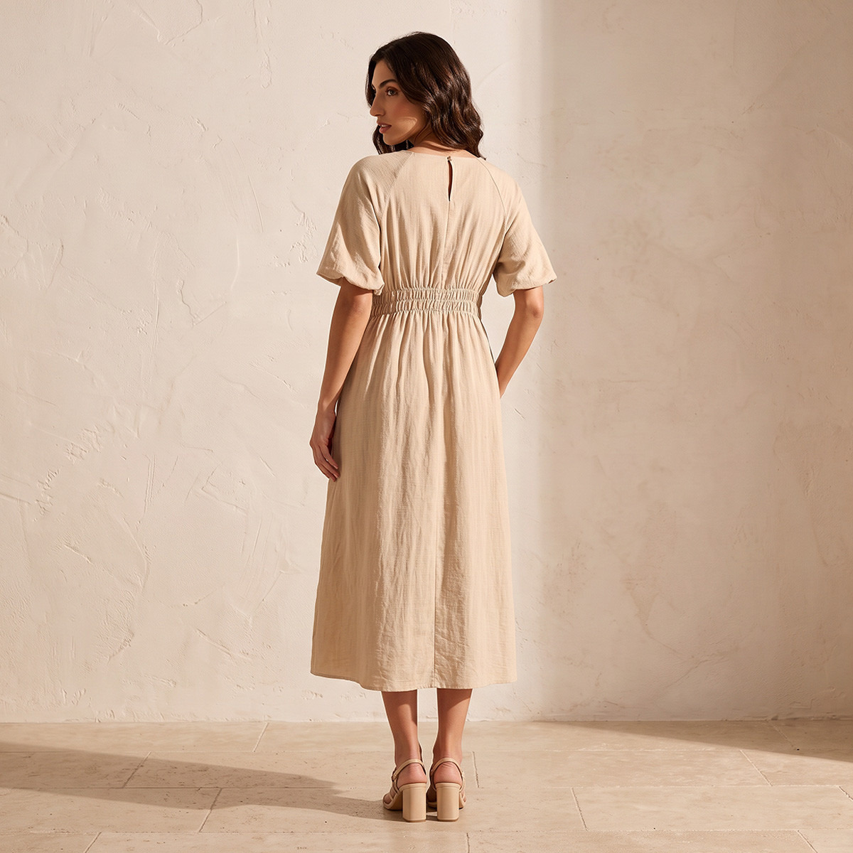 Splash Basics Midi Length Dress-women-clothing-dresses-image-2